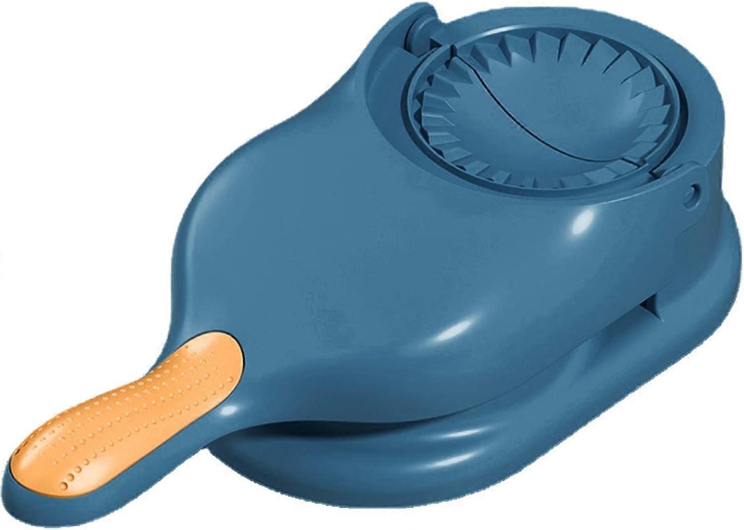 Dumpling wrapper mold, kitchen dumpling making tool, baking manual noodle pressing machine artifact, small, blue