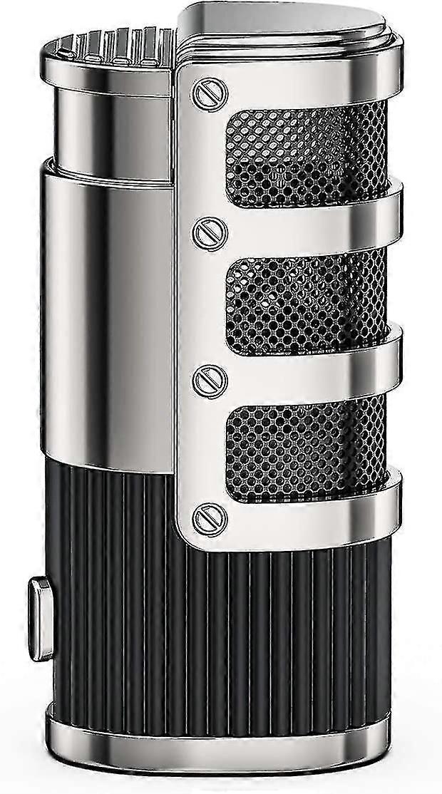 Gas Refillable 3 Jet Flames Lighter (Sold Without Gas)