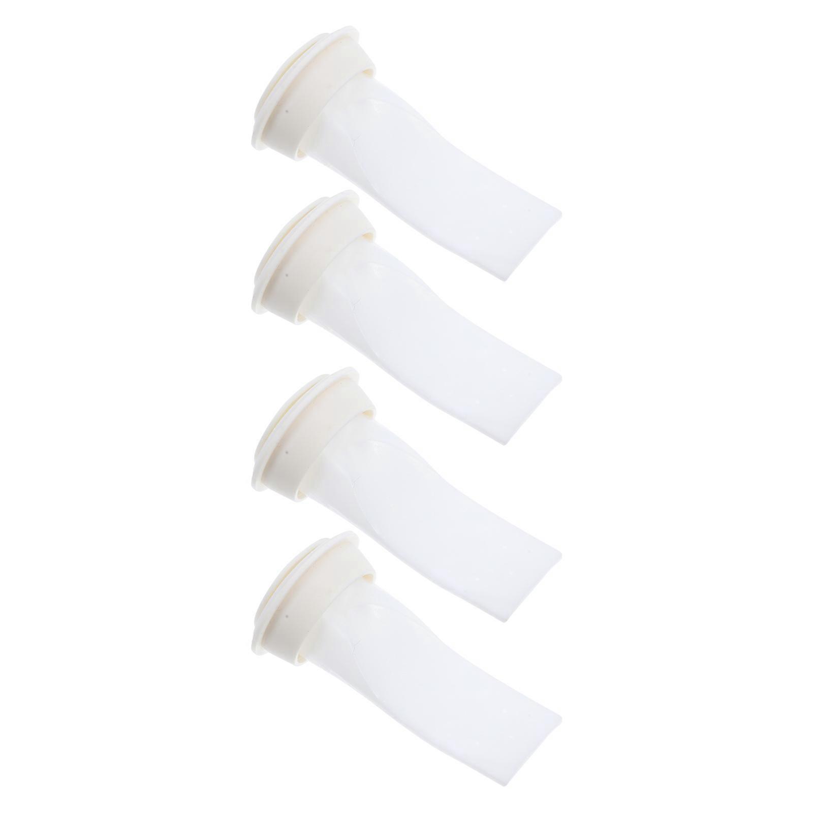 Plastic Floor Drain Backflow Preventer Shower Core for Home Use 4Pcs White