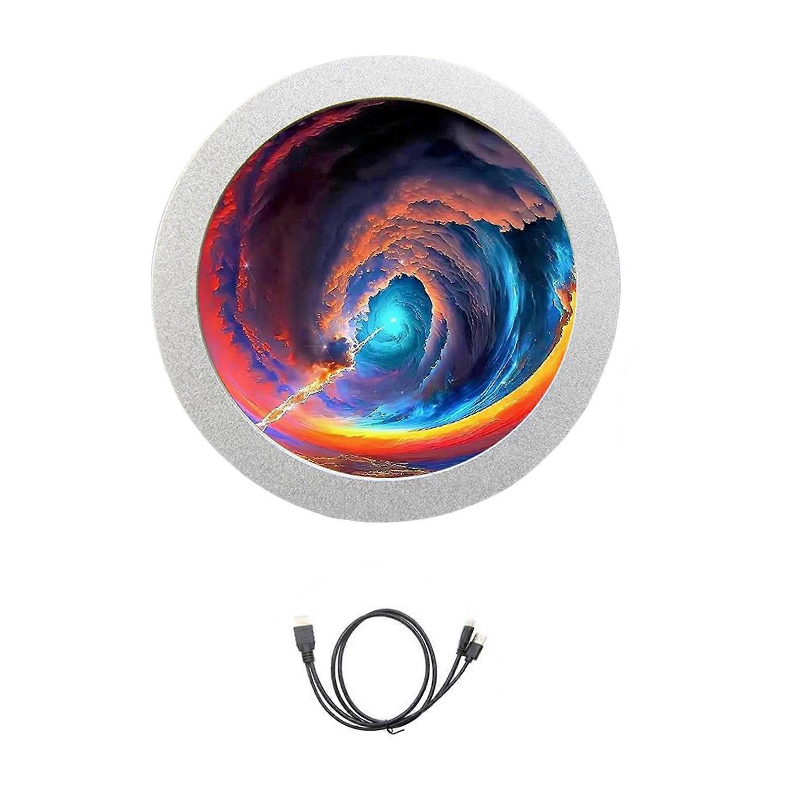 2.8Inch Round Computer Monitor 480x480 With Music Visualization Function Compatibles AIDA64 Software  silver