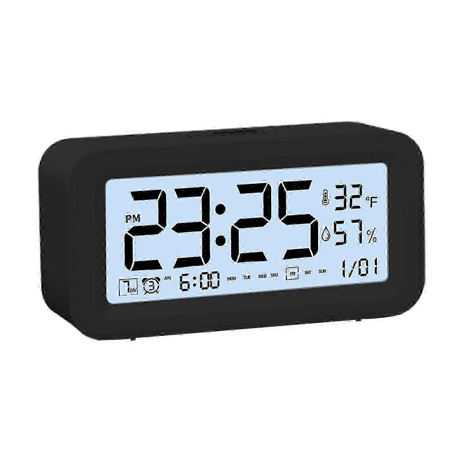 Digital Electronic Clock LED Display Electronic Clock Stereo Digital Display Snooze Alarm Clock 12/24H Change Countdown Time FAN1193