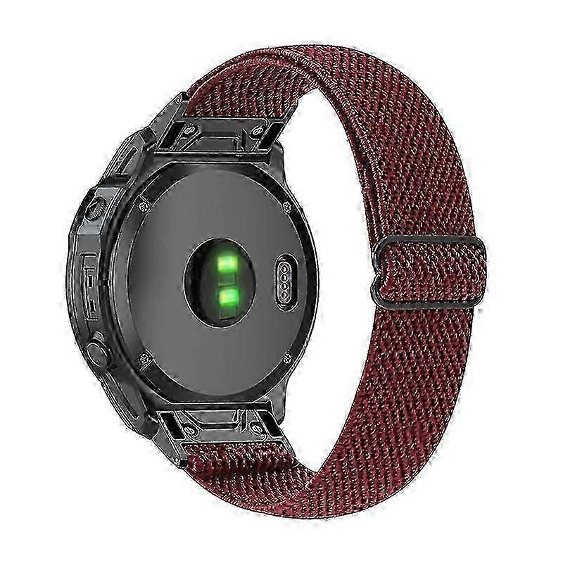 For Garmin Fenix Series 7 6 GPS Epix Fenix 5 Adjustable Watch Strap Elastic Nylon Bracelet Smart Wat