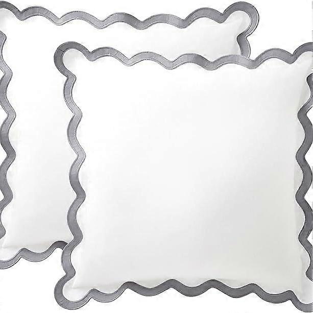 White 45x45CM high-end light luxury bohemian style throw pillowcase (without core) decorative cushion/backrest cushion/guesthouse sofa