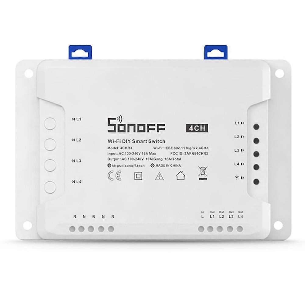 SONOFF Multi-Channel Smart Switch 4CH R3 Tap Self-Locking Each Independent Cell Phone Remote Control Timing Switch