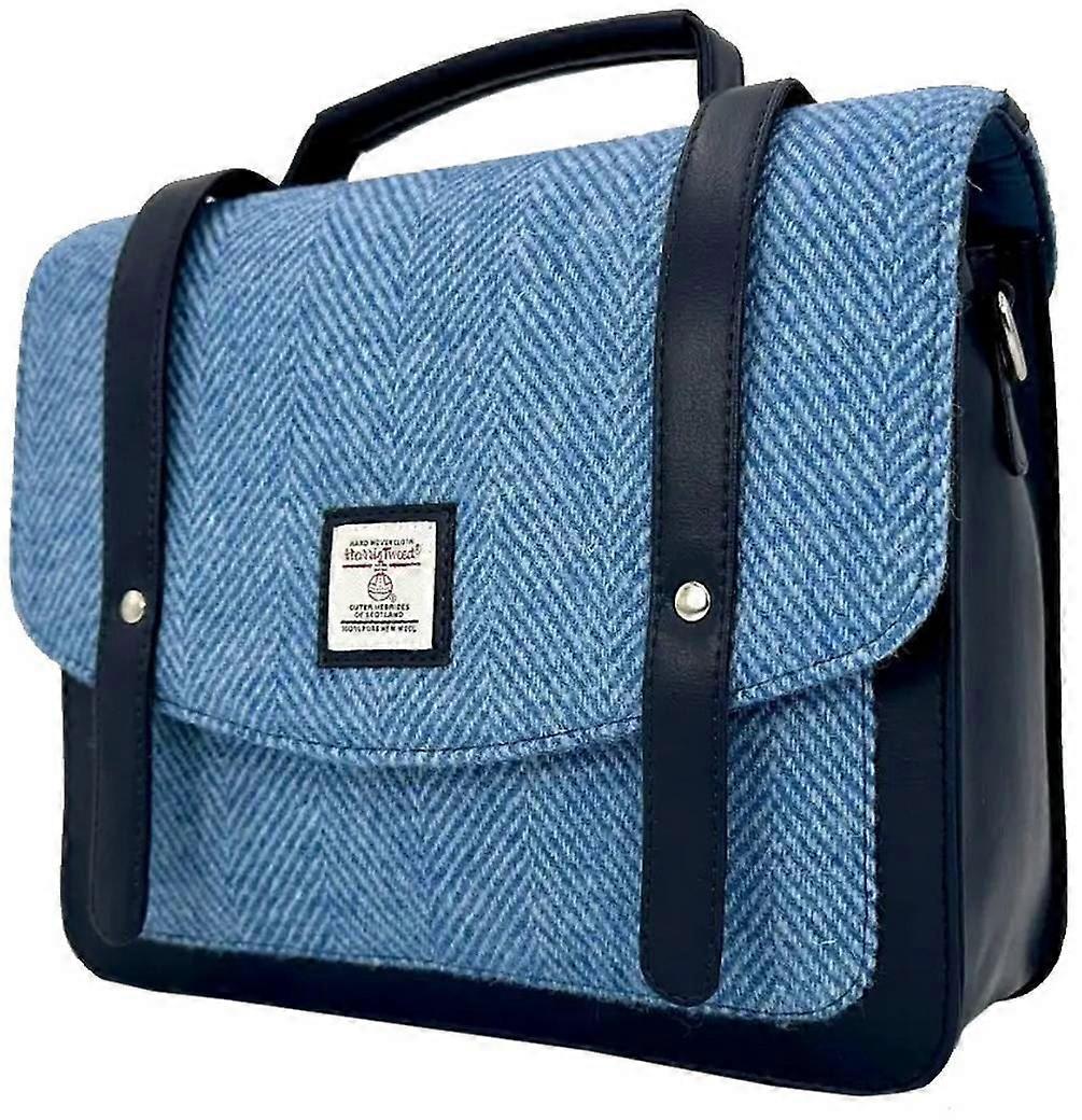 Maccessori Harris Tweed Messenger Bag - Sky Blue