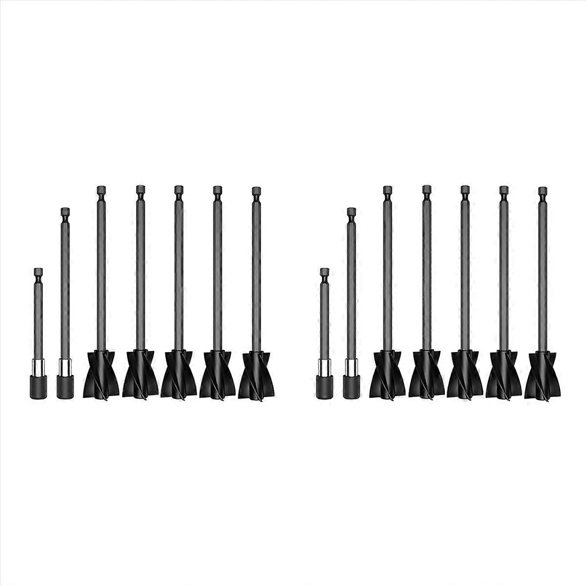 10Pcs Resin Mixer Paddles with 2 Extension Rods, Epoxy Mixer Attachment for Powerful Mixing, Reusabl