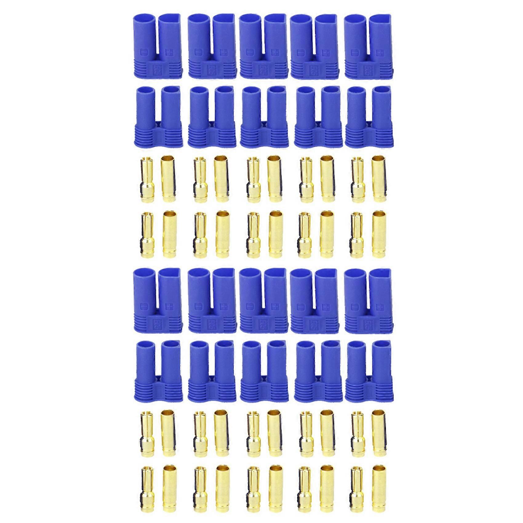 10 Pairs of EC5 Banana Plug Connector Female+Male for RC ESC LIPO Battery/Motor