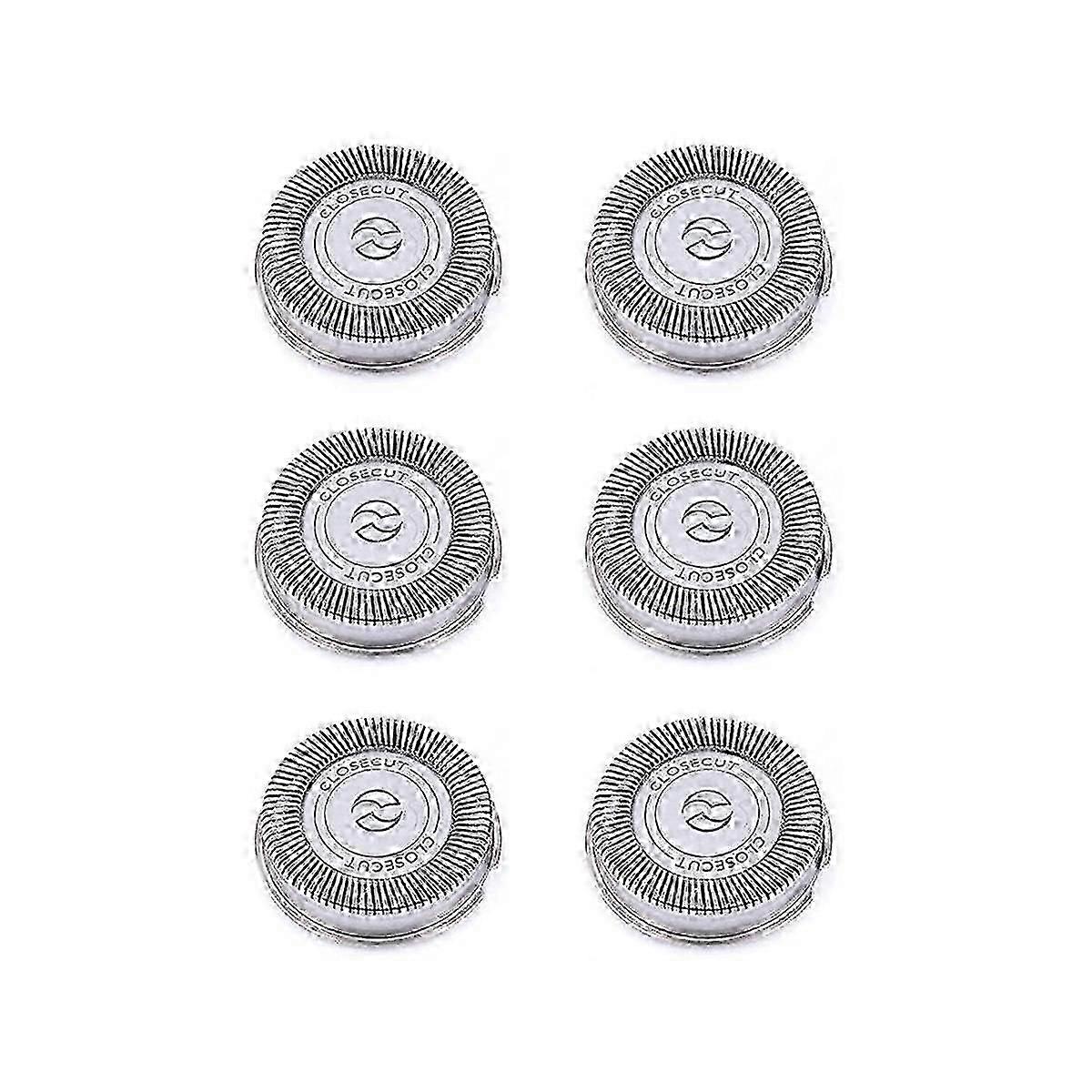 6pack Sh30 Replacement Heads For Shaver Series 3000, 2000, 1000 And S738, With Durable Sharp Blades