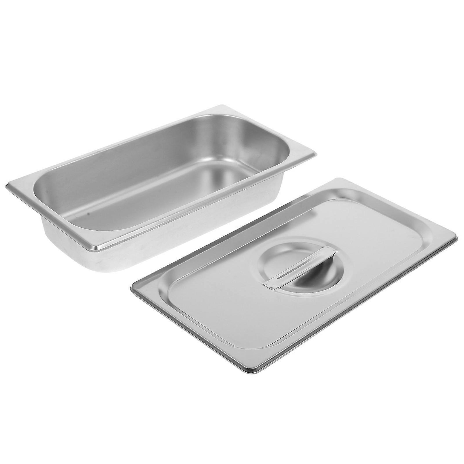 Ice Cream Storage Stainless Steel Container for Reusable 1Set