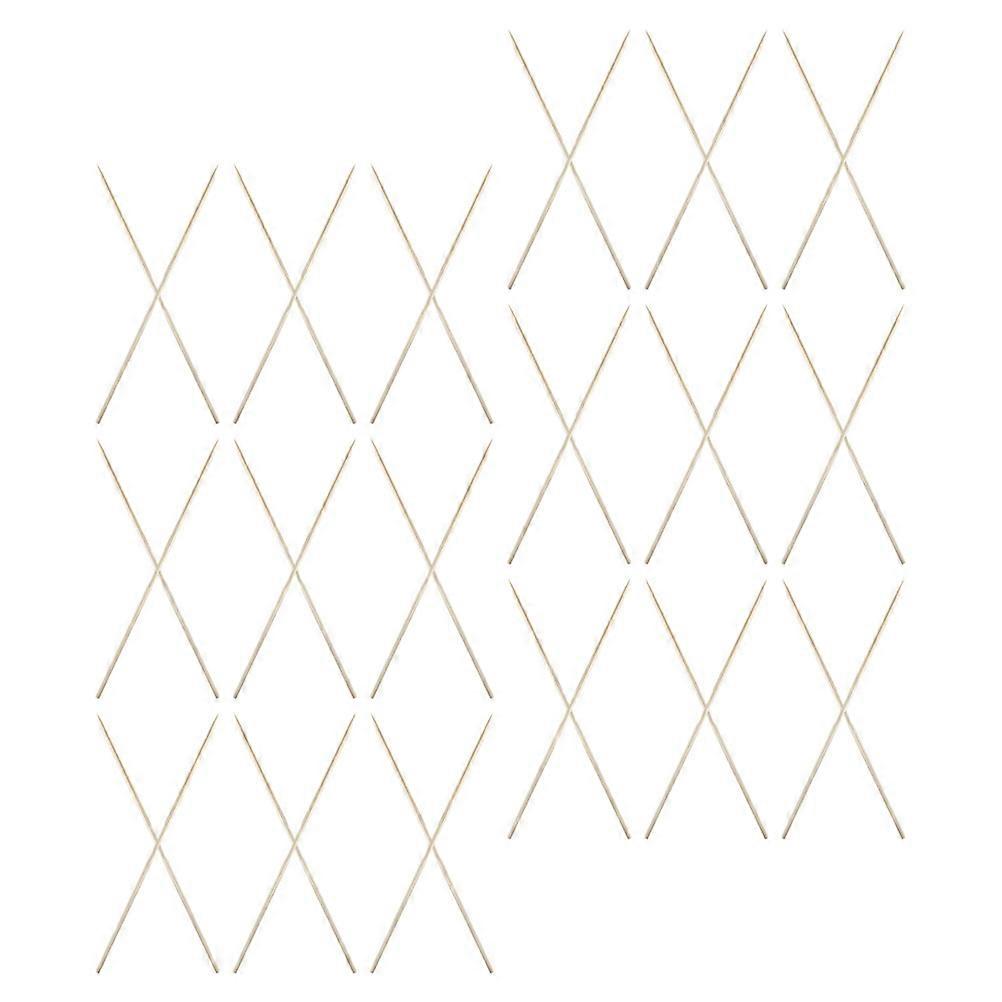 Barbecue Skewers Sticks Wooden Skewers for Bbq 100Pcs Disposable Set