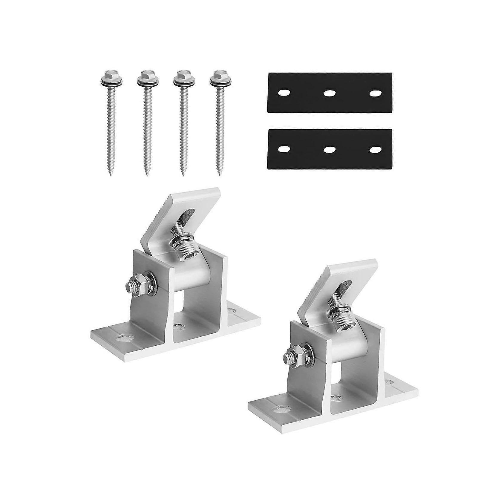 Solar Panel Mounting Brackets Heavy Duty Adjustable Roof Supports for Boats and RV Camper Installation