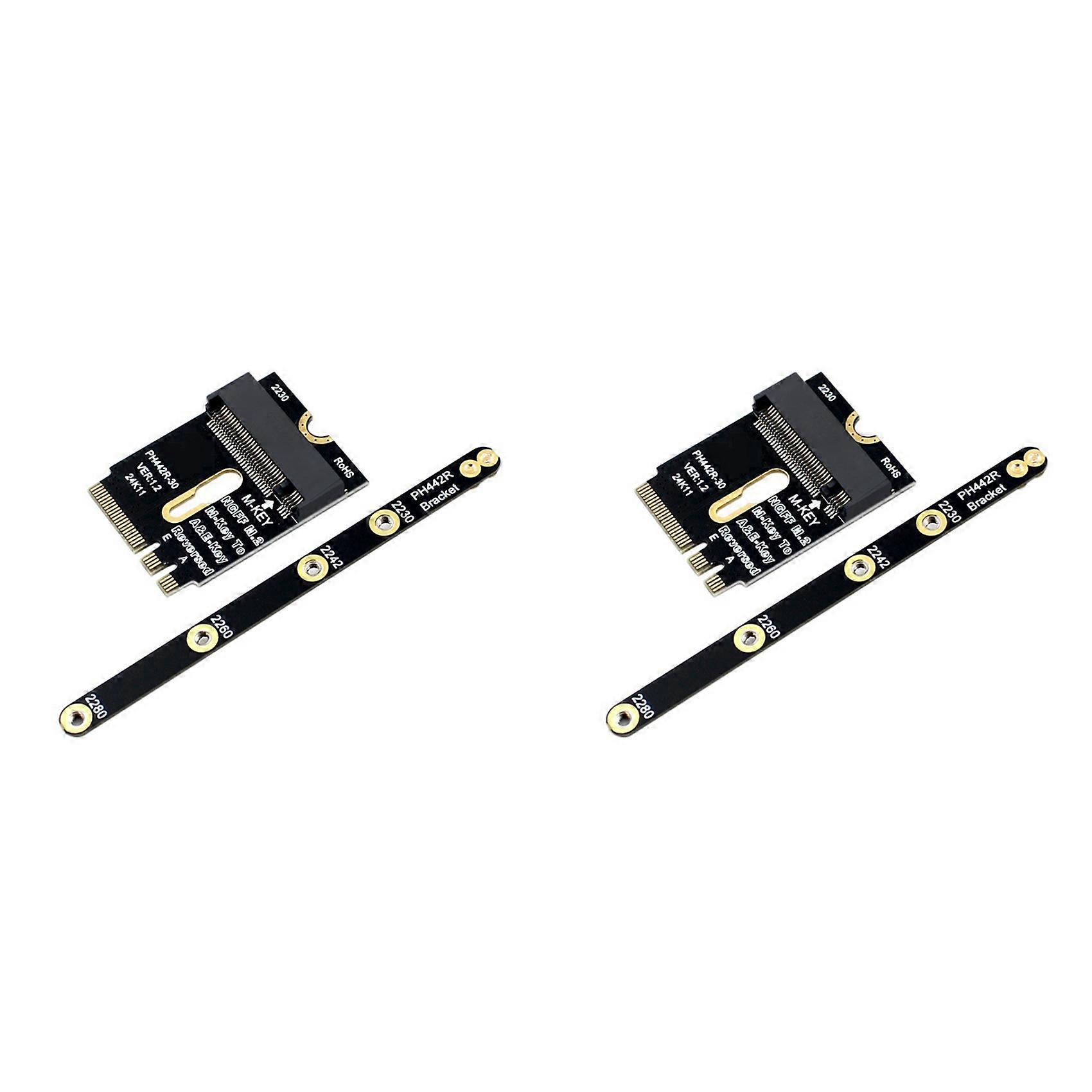 2X M.2 Wifi Adapter M.2 Wifi to Nvme SSD Adapter PCIe4.0 to M2 NGFF Key A+E Wifi Card Raiser for WiFi/WWAN/LTE Module