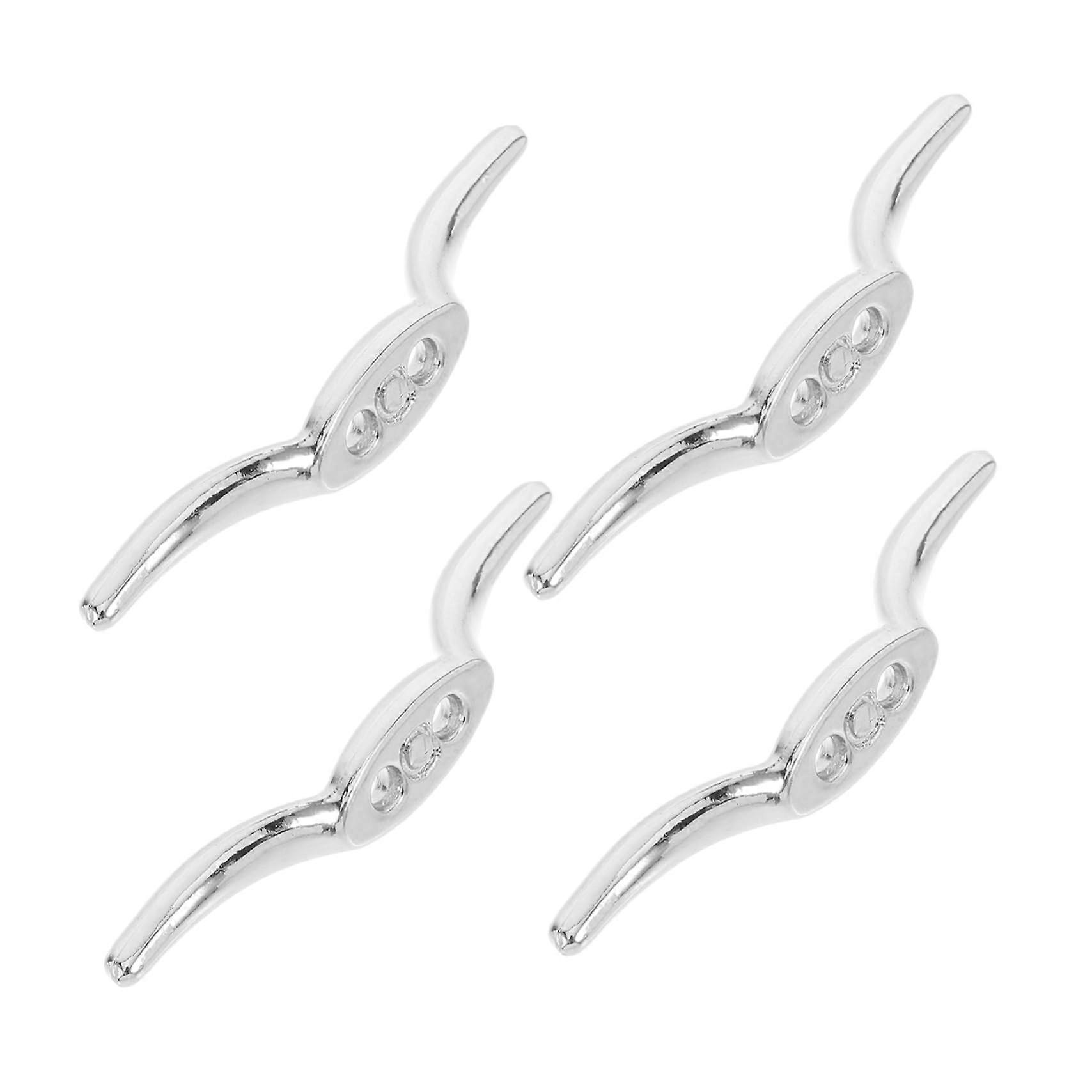 4pcs Zinc Alloy Blind Cord Cleat Hooks for Curtains Blinds and Flagpoles Easy Install Child Safety