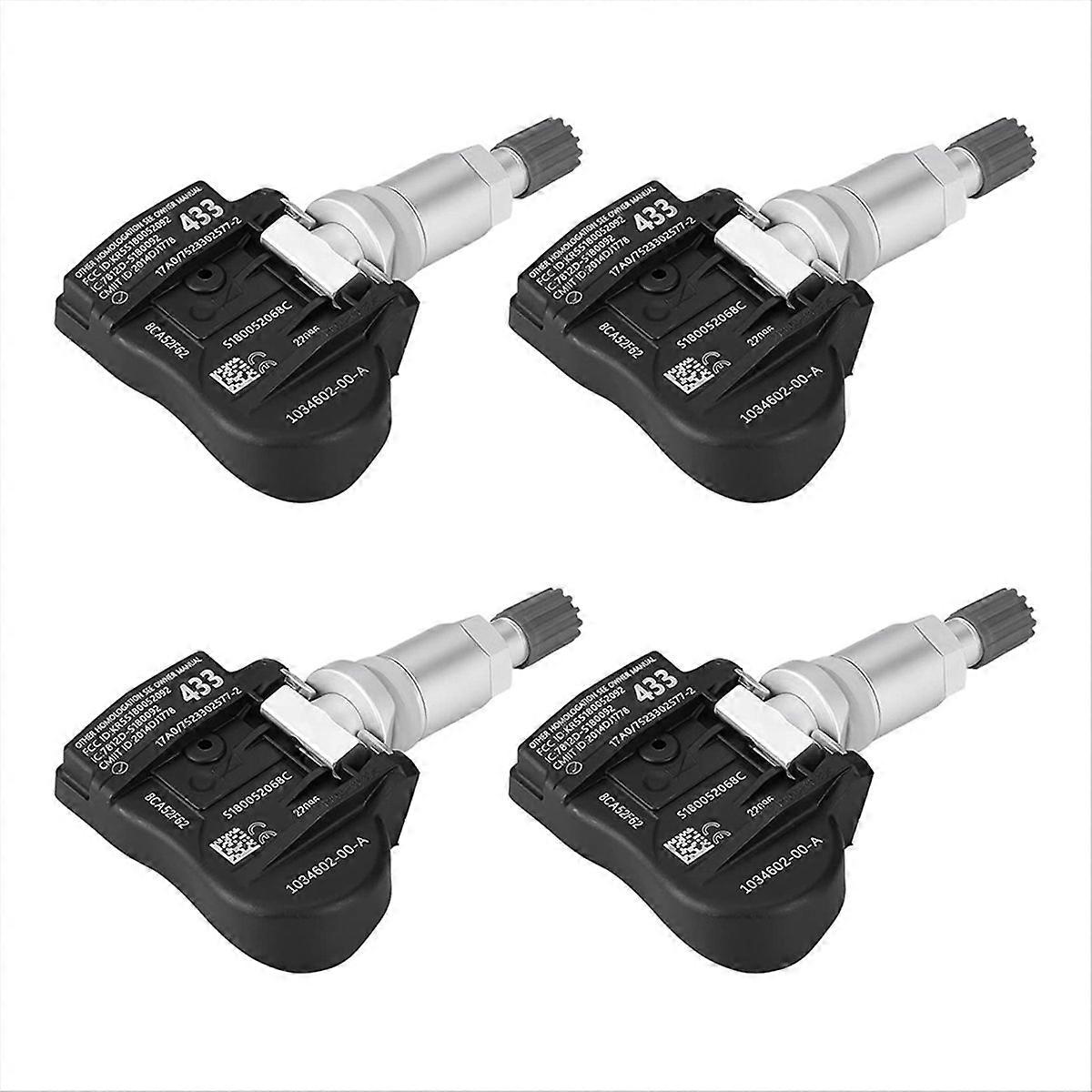 4Pcs Car TPMS Sensor Tire Pressure Sensor 107481200B for 