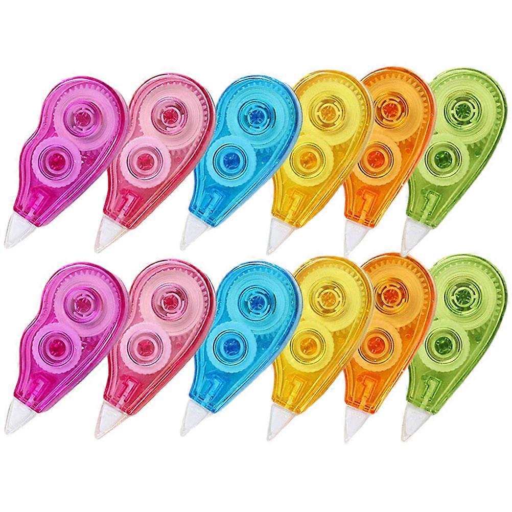 12Pcs Tapes for Household Use Portable and Convenient Correction Tapes