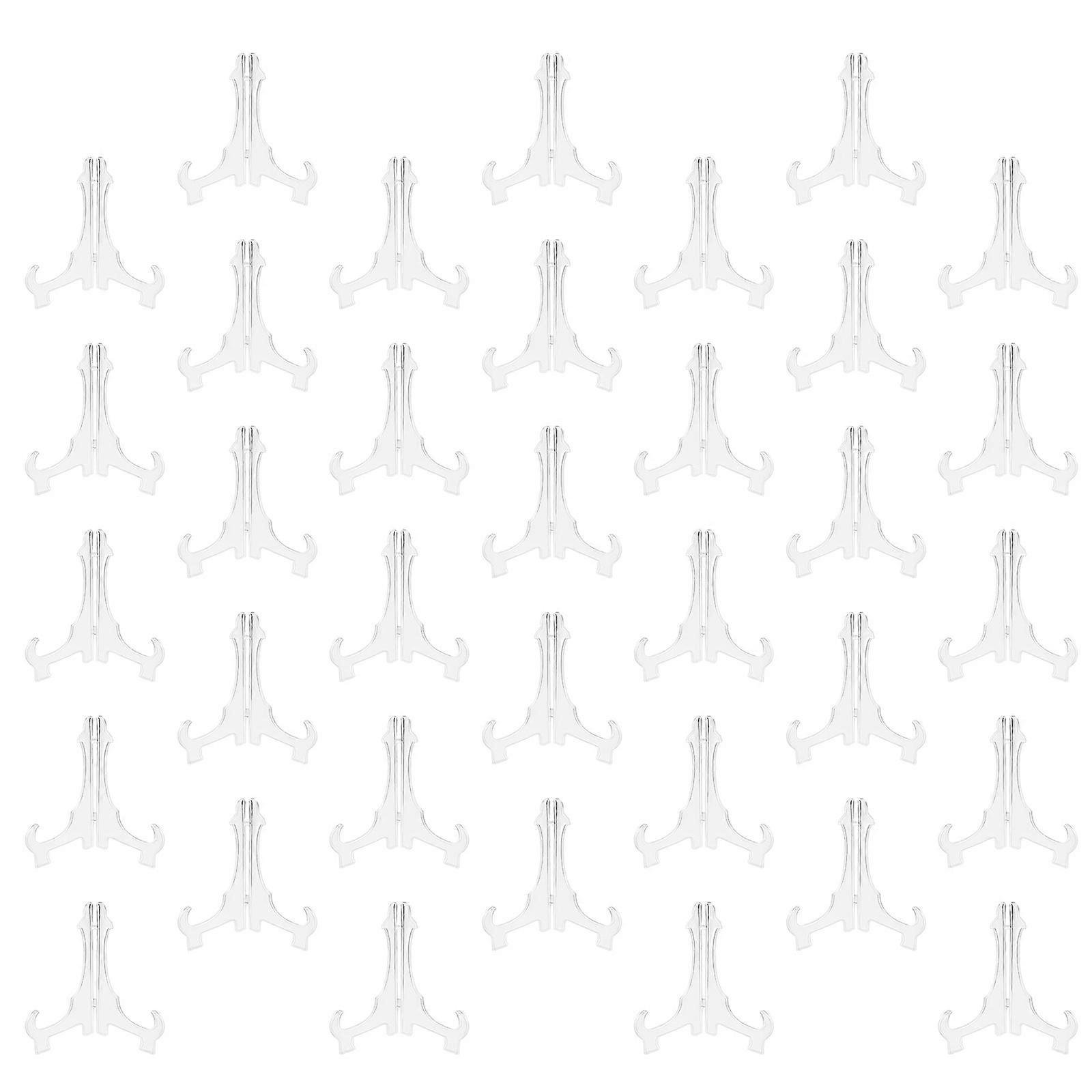 Sturdy ABS Plate Stands Heavy Duty Support for Secure Display of Plates Collectibles Foldable Rack for Compact Storage Multicolor