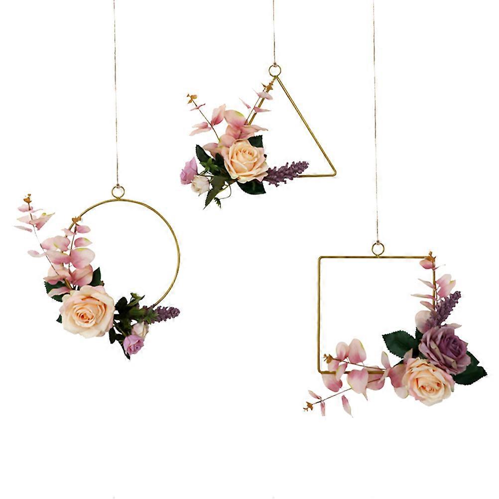 Simulation Wreath Wedding Garland for Decoration 3Pcs Style Decor