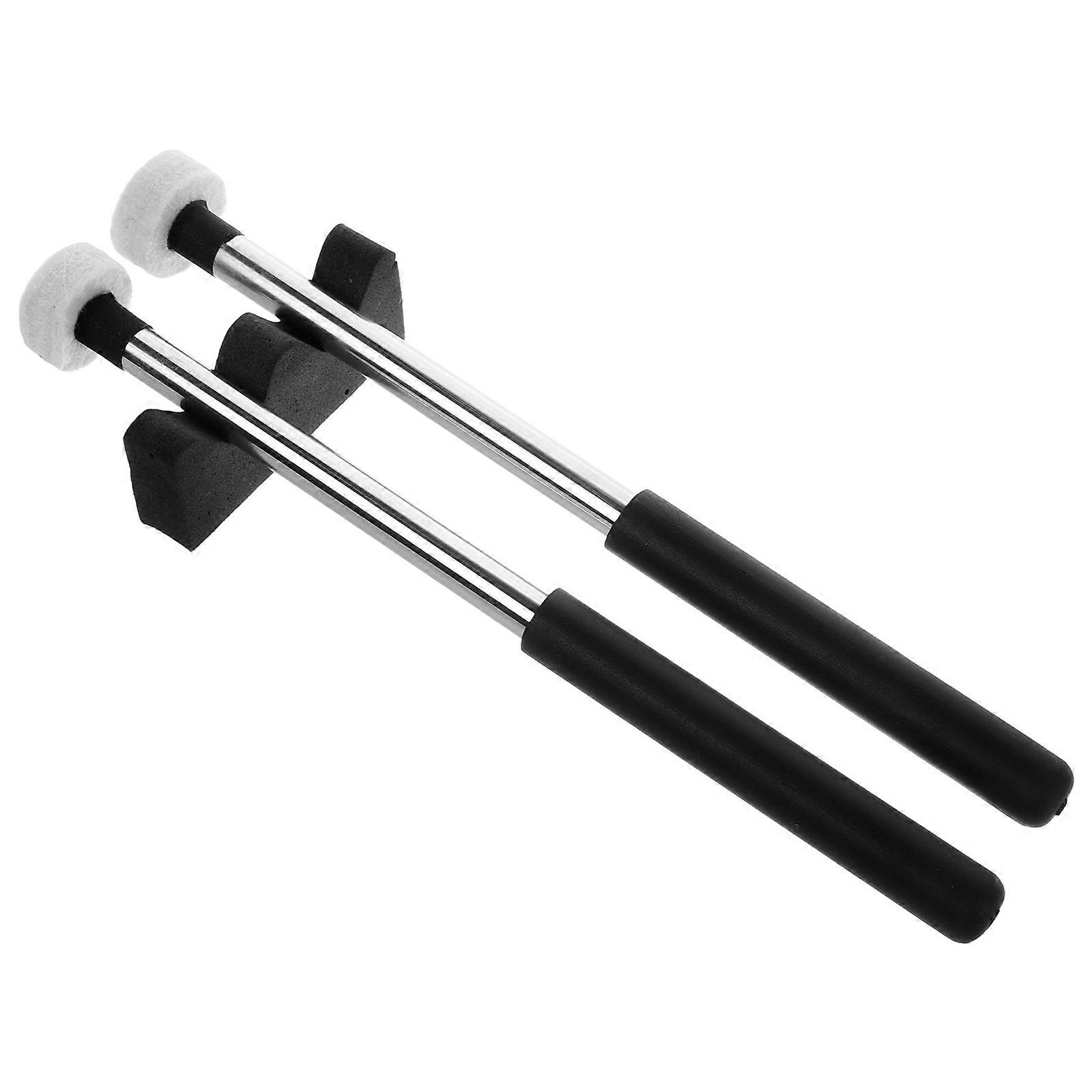 Tongue Drum Mallets Percussion Drum Sticks with Bracket 2Pairs for Musical Use