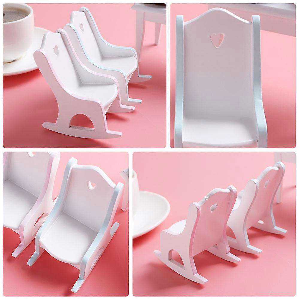 Miniature Rocking Chair for Playthings 1:12 Scale Doll House