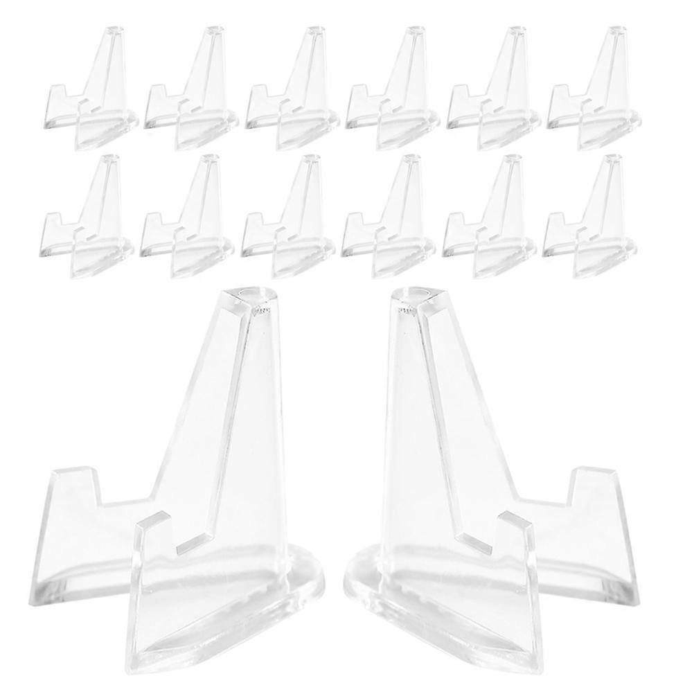 Plastic Transparent Coin Display Stand for Collectible Storage 100Pcs