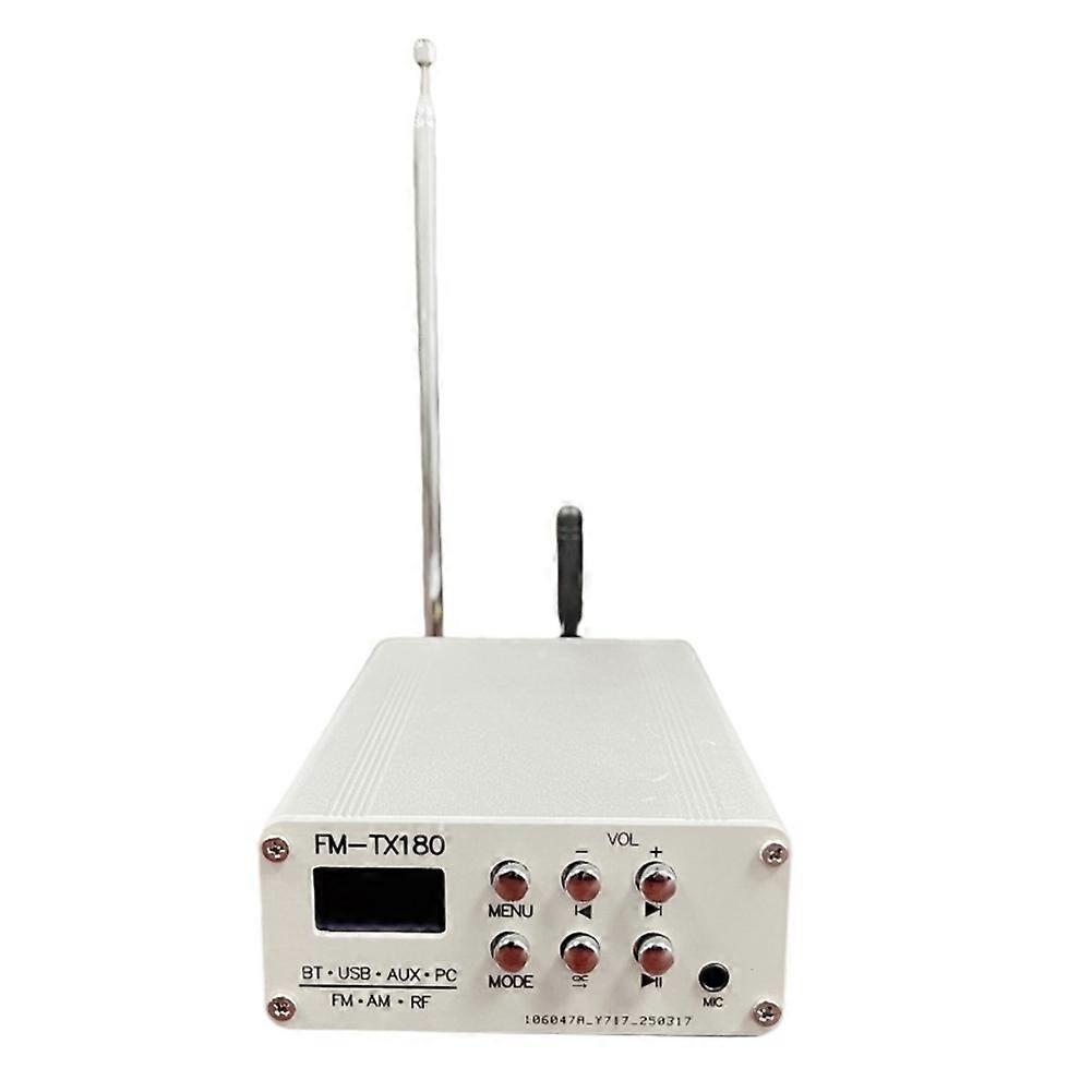 FM Transmitter Multifunctional Stereo AM Medium Band Wave Transmitter Bluetooth Audio Wireless Transmitter US Plug