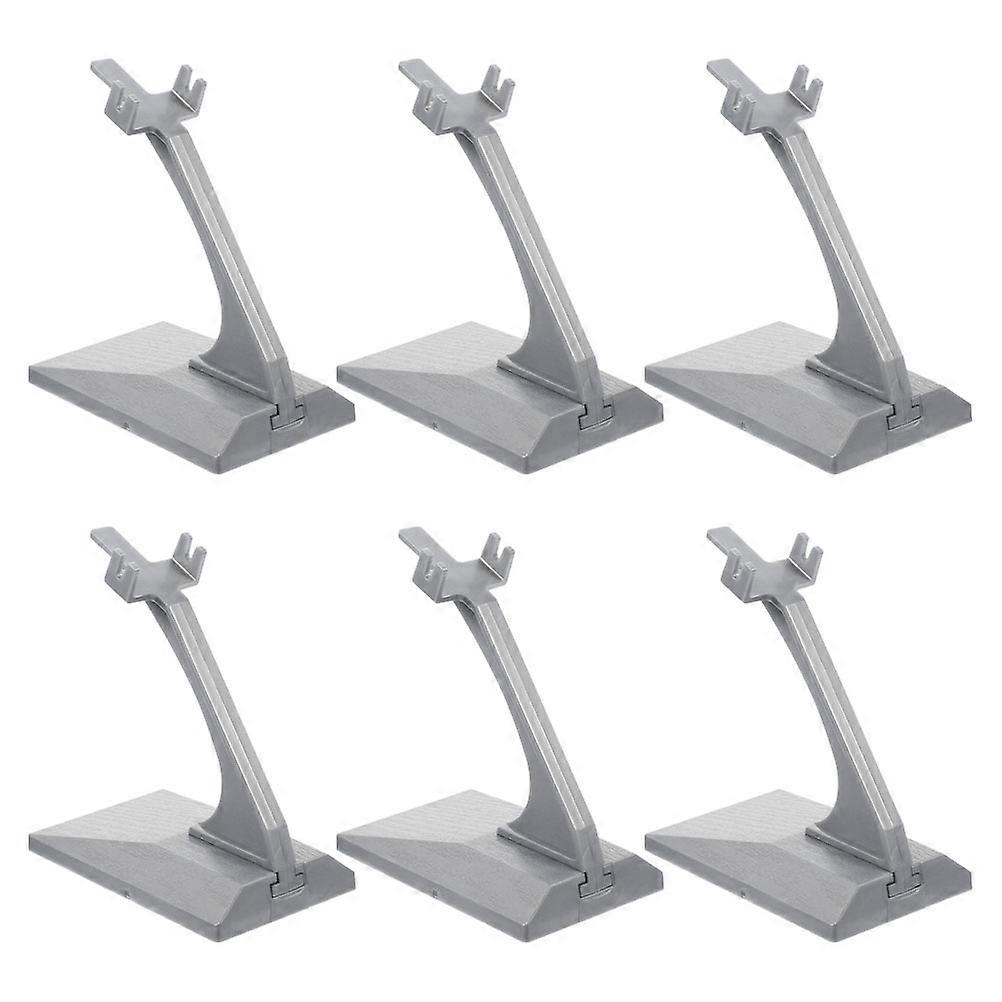 Plastic Aircraft Model Display Stand Plane Model Holder for 6Pcs Models