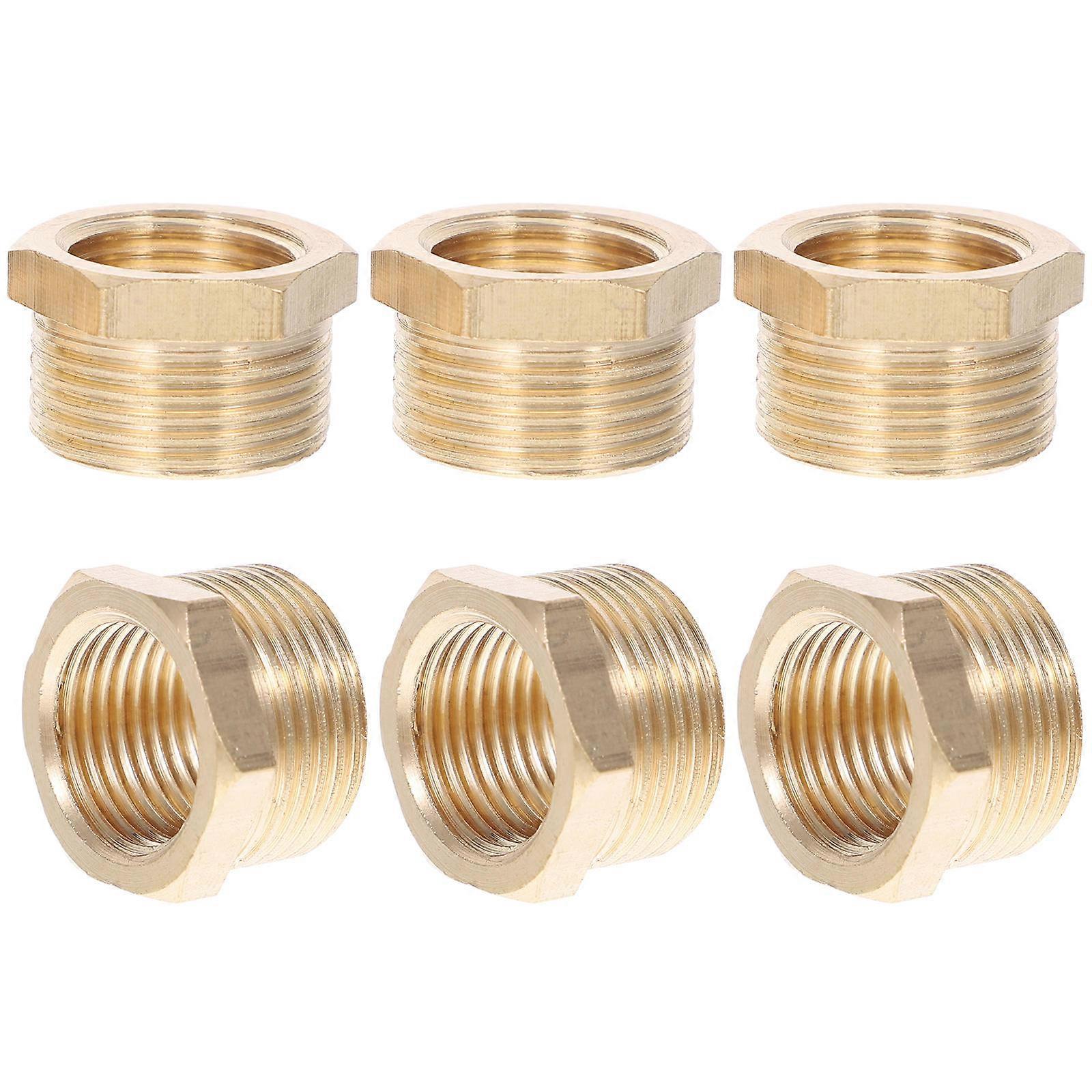 Brass Garden Hose Adapter with Quick Connection for Pipe Use 18Pcs