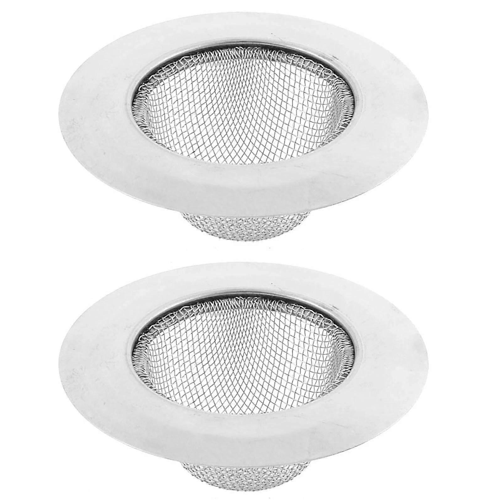 Sink Strainer and Drain Stopper 9cm Fits Kitchen Bathtub Basin Prevent Drain Clogs 2pcs