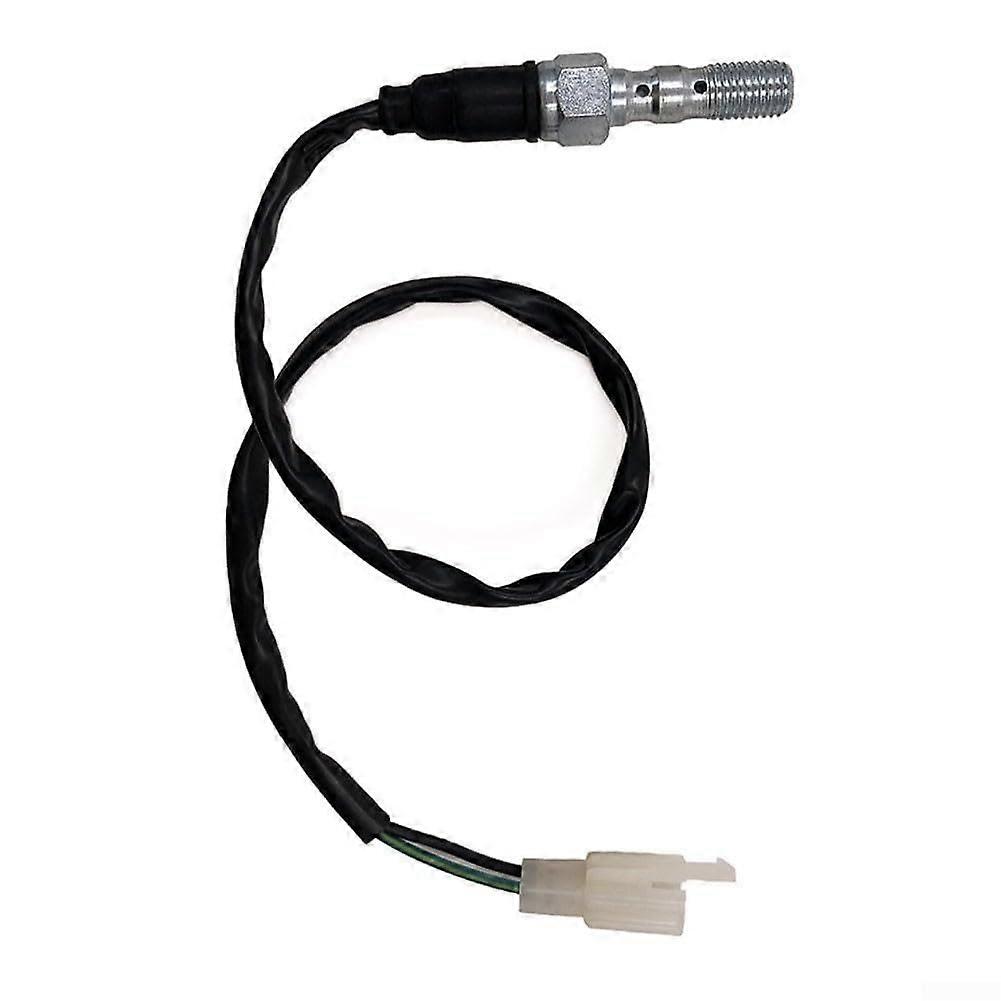 Motorcycle Brake Light Switch Hydraulic Pressure Sensor 2Pin Aluminum ABS Quick Install