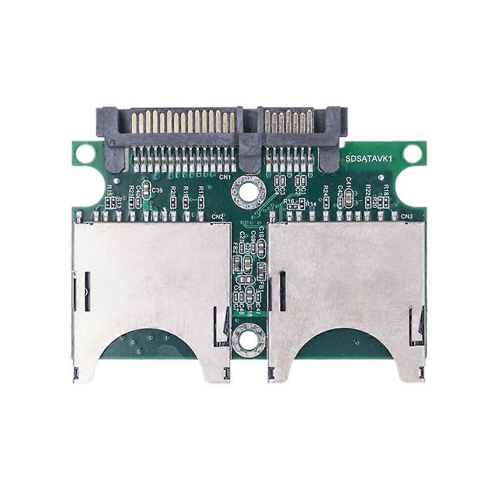 Dual SD to SATA Adapter Card with Speed Transfer and IndustrialGrade 15Pin 7Pin Interface