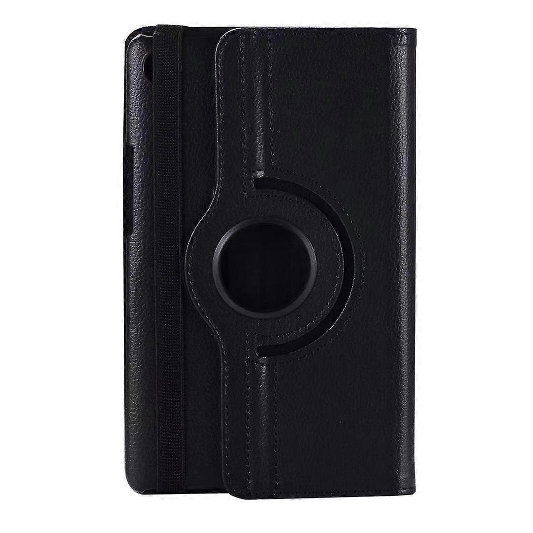 Stylish Case For Ipad 2/3/4 Black Lychee Texture Rotating Leather Flip