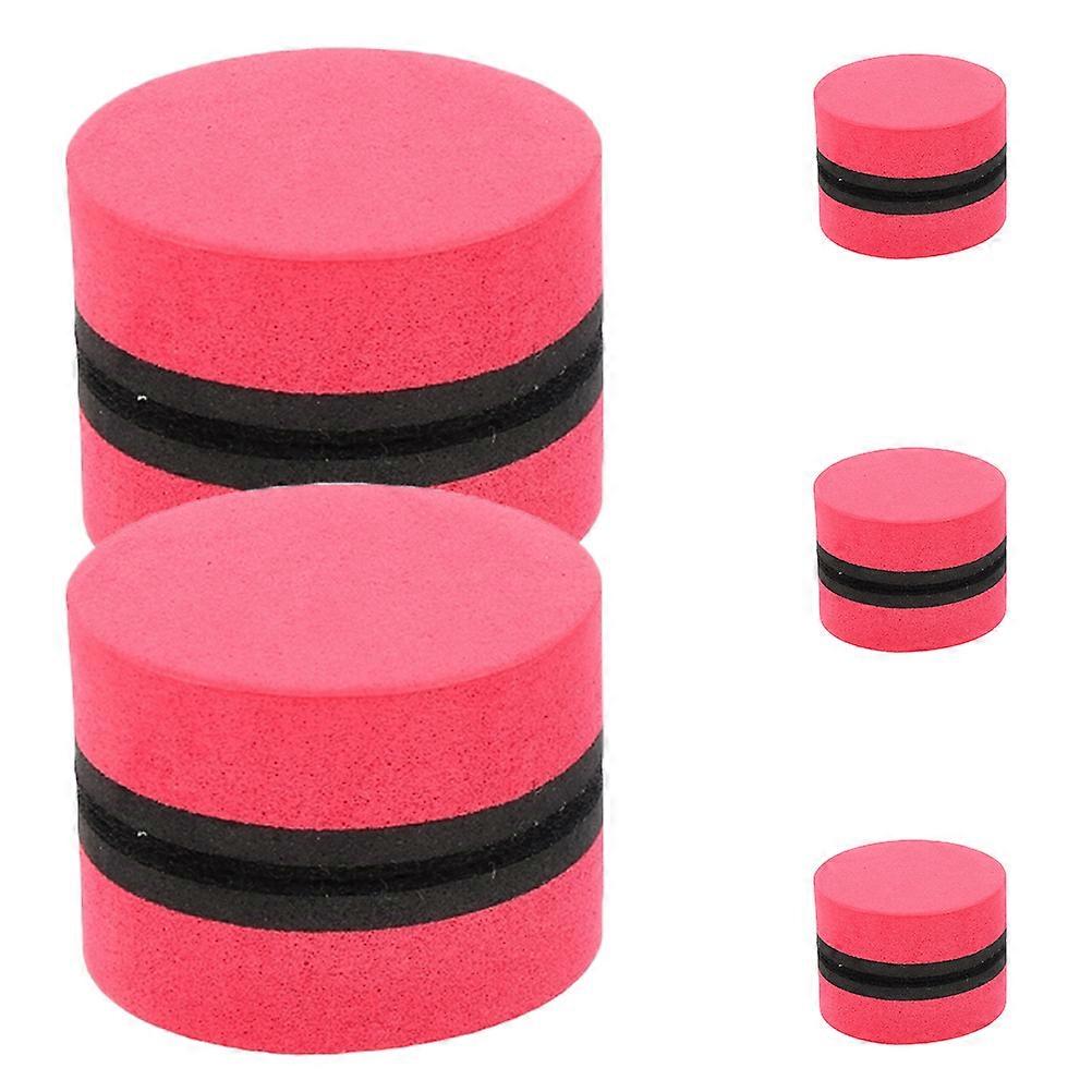 10Pcs Magnetic Whiteboard Eraser for School Use Red Cleaning Tools