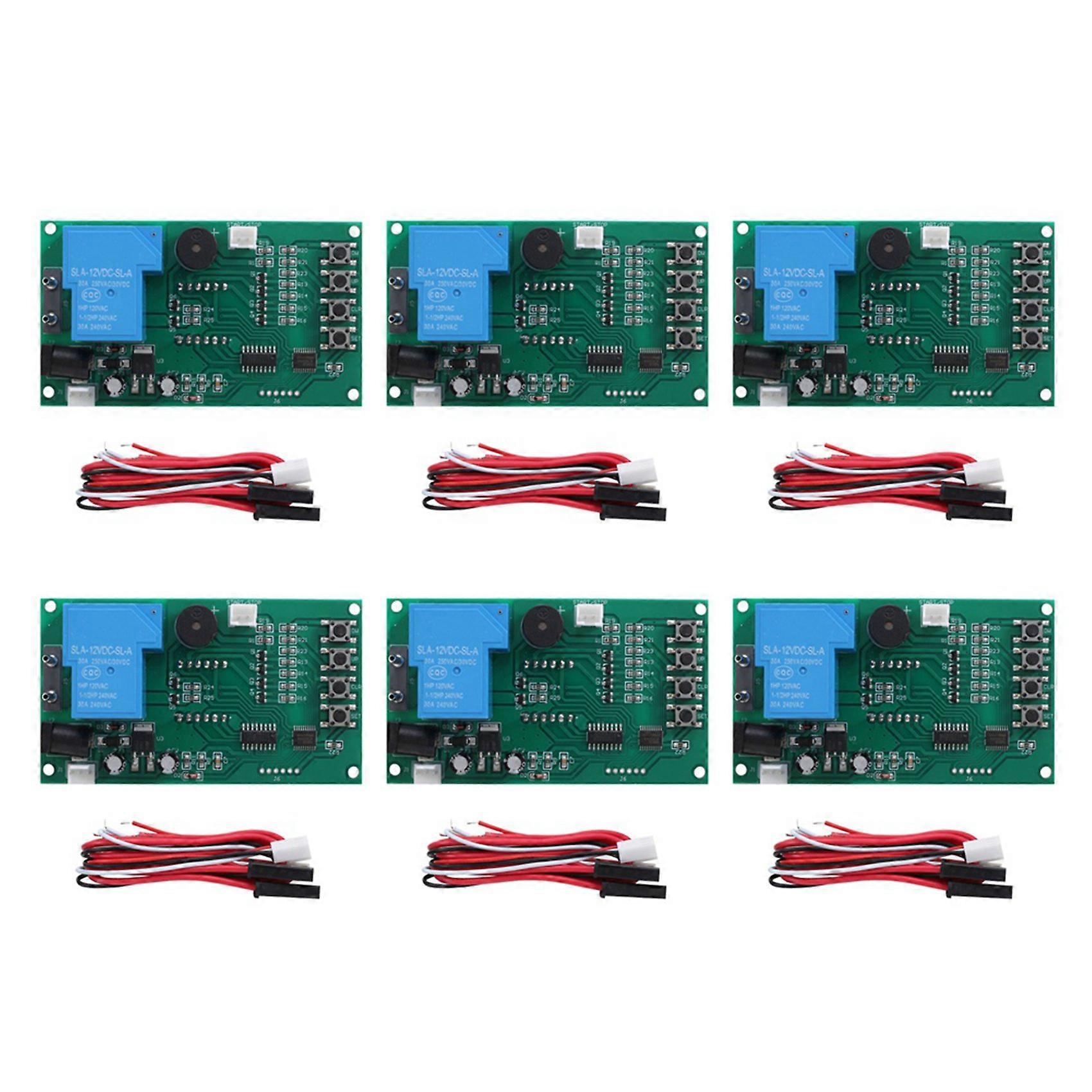 Temporizador de minutos con control de tiempo de 6 dígitos y cuatro dígitos para juegos de arcade, selector de monedas, bomba para lavadora de agua