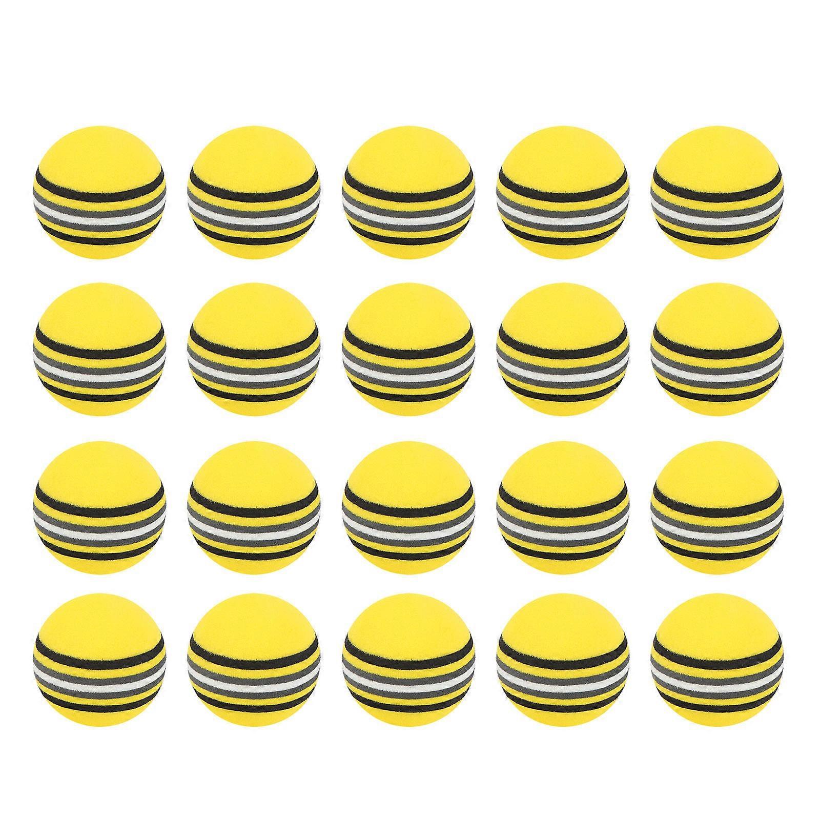 Yellow Ball for Golf Practice 25Pcs Soft Practice Balls