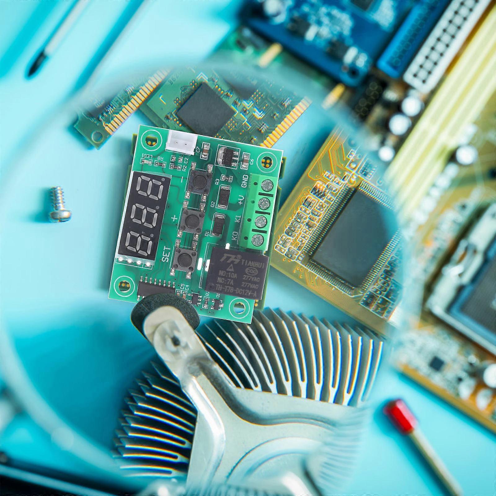 Digital Temperature Controller 2Pcs Electronic Control Module For DIY Enthusiasts Square Temperature Correction Low Power Consumption