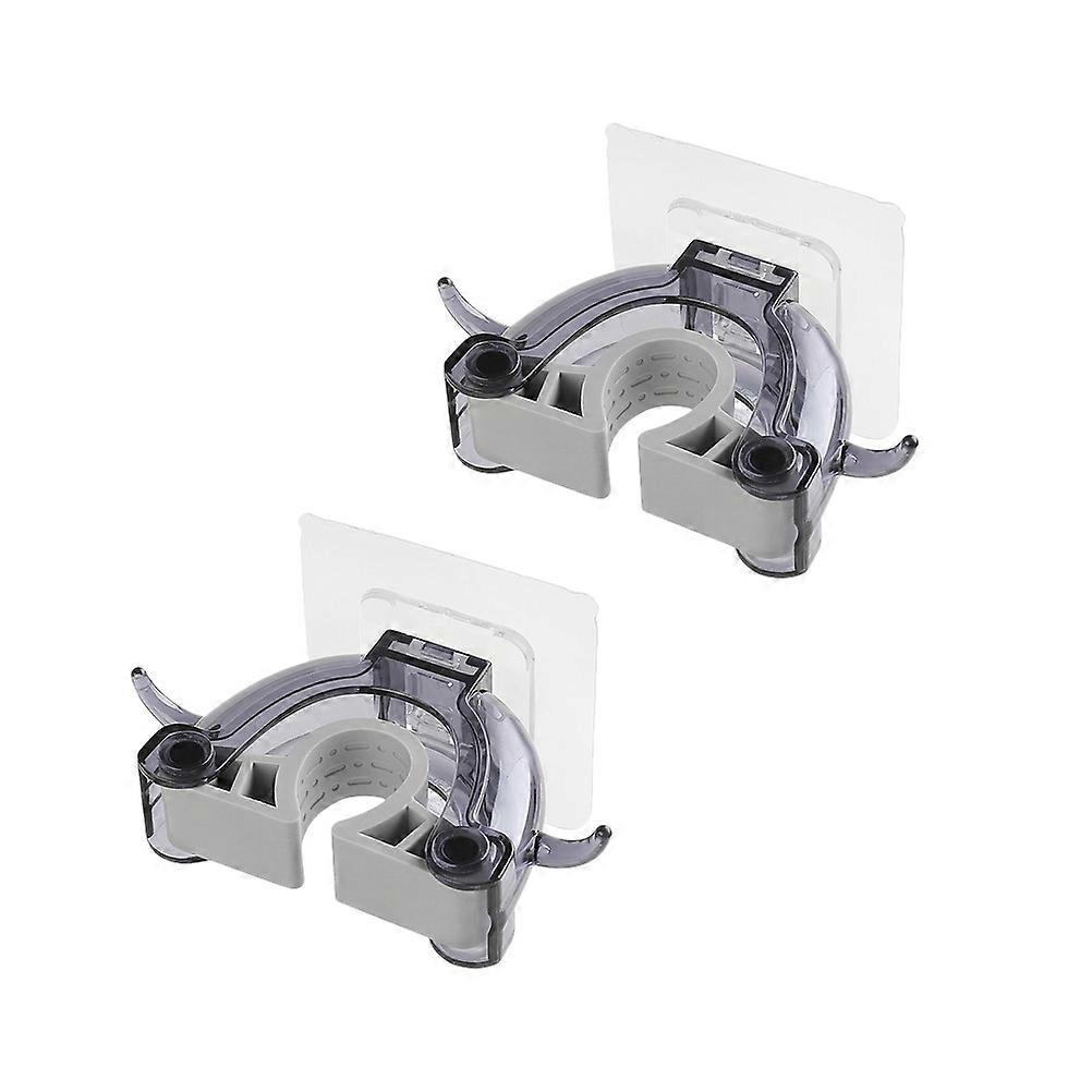 Wall Mount Mop Grippers Heavy Duty Loading Multi-Functional Organizer For Homeowners 2Pack