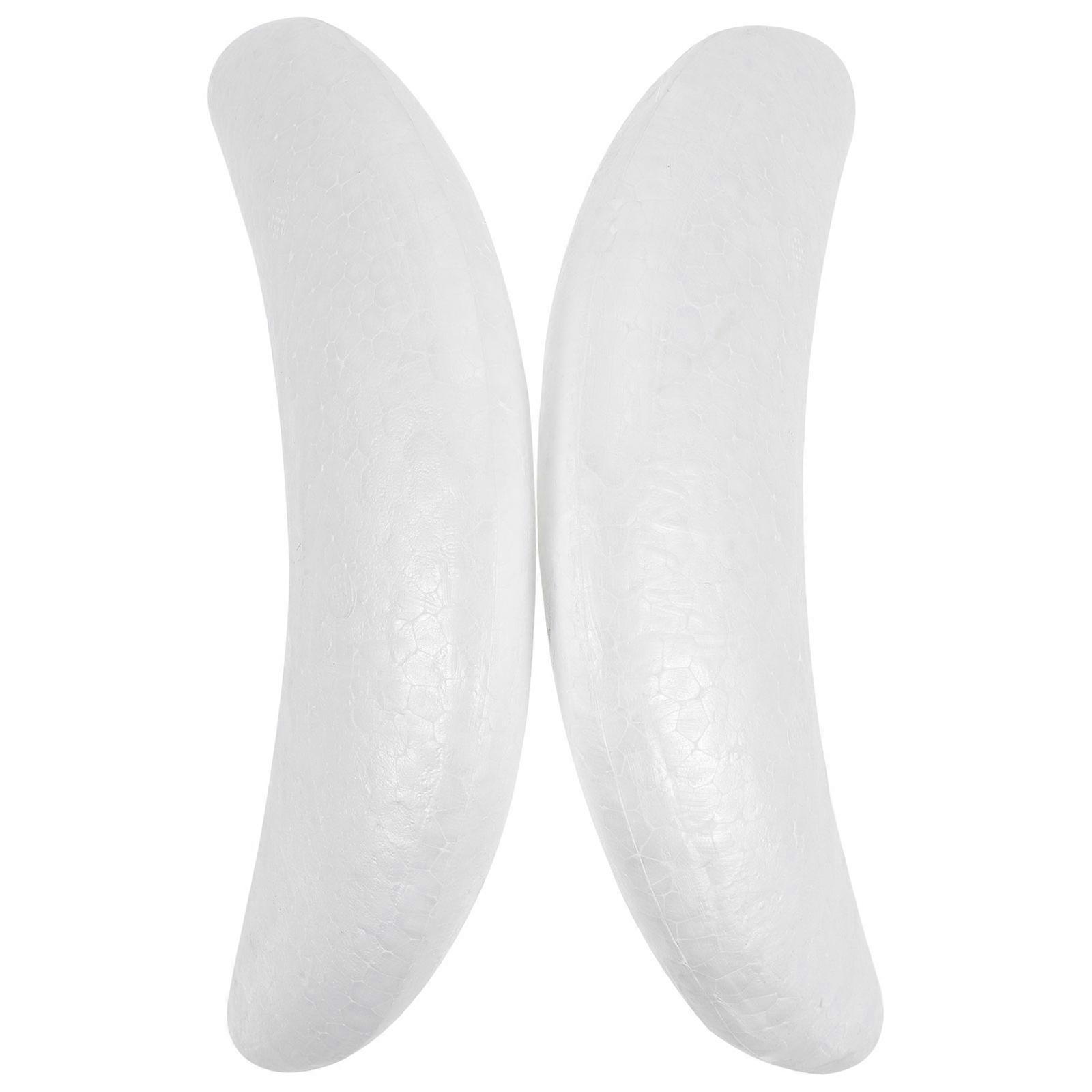 Moon Shaped Foam Cake Model for Cake Practice 8Pcs White Blank Foam Model