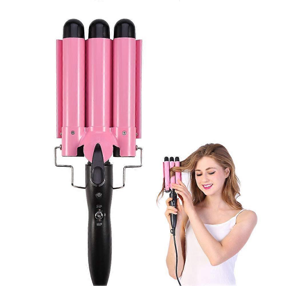 Ceramic Triple Barrel Hair Waver with Adjustable Temperature Control