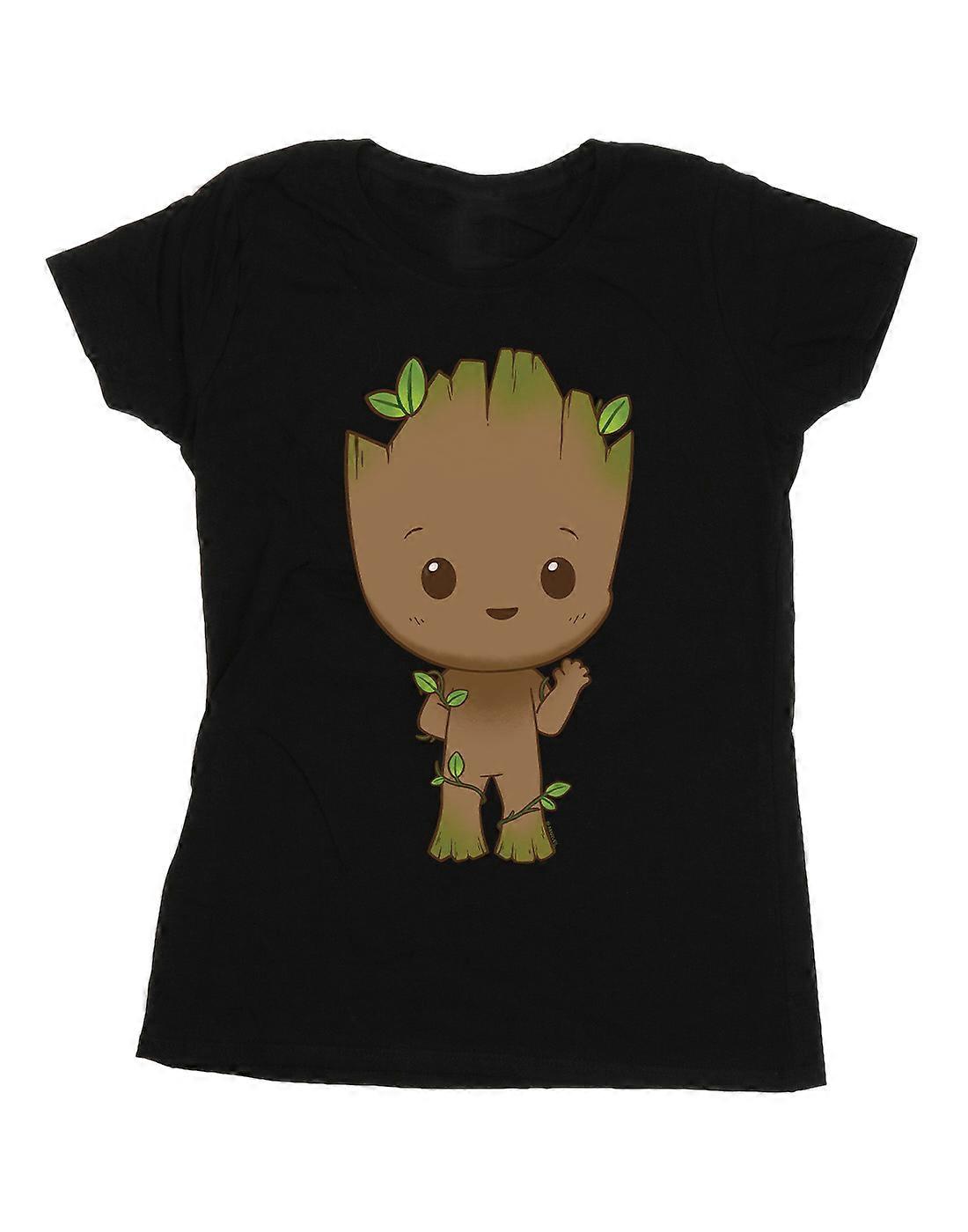 Marvel Women's I Am Groot Chibi Wave Pose T-Shirt