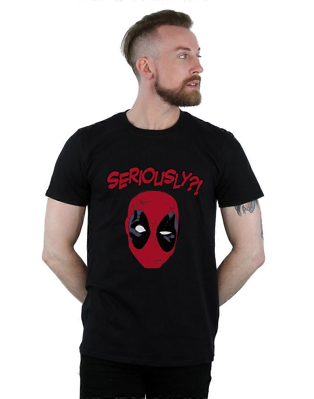Marvel Men's Deadpool Seriously T-Shirt