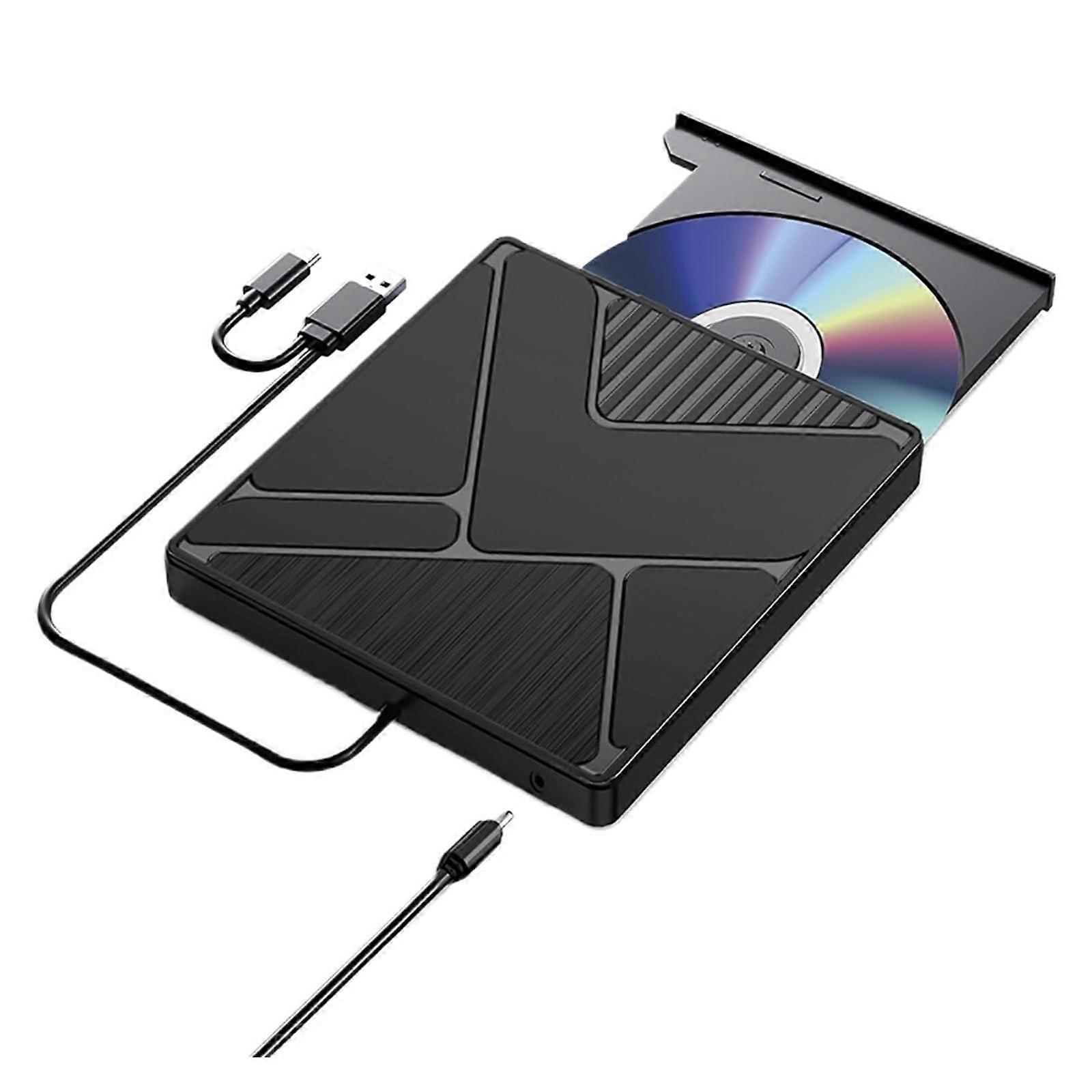 External DVD Drive USBC Bluray DVD Writer with HDMI Output, USB 3.0, MultiDisc Compatibility