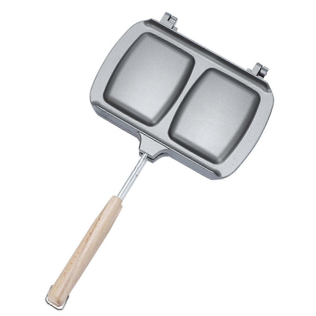 DoubleSided Sandwich Maker Pan with NonStick Grill Surface for Stovetop Bread and Versatile Cooking