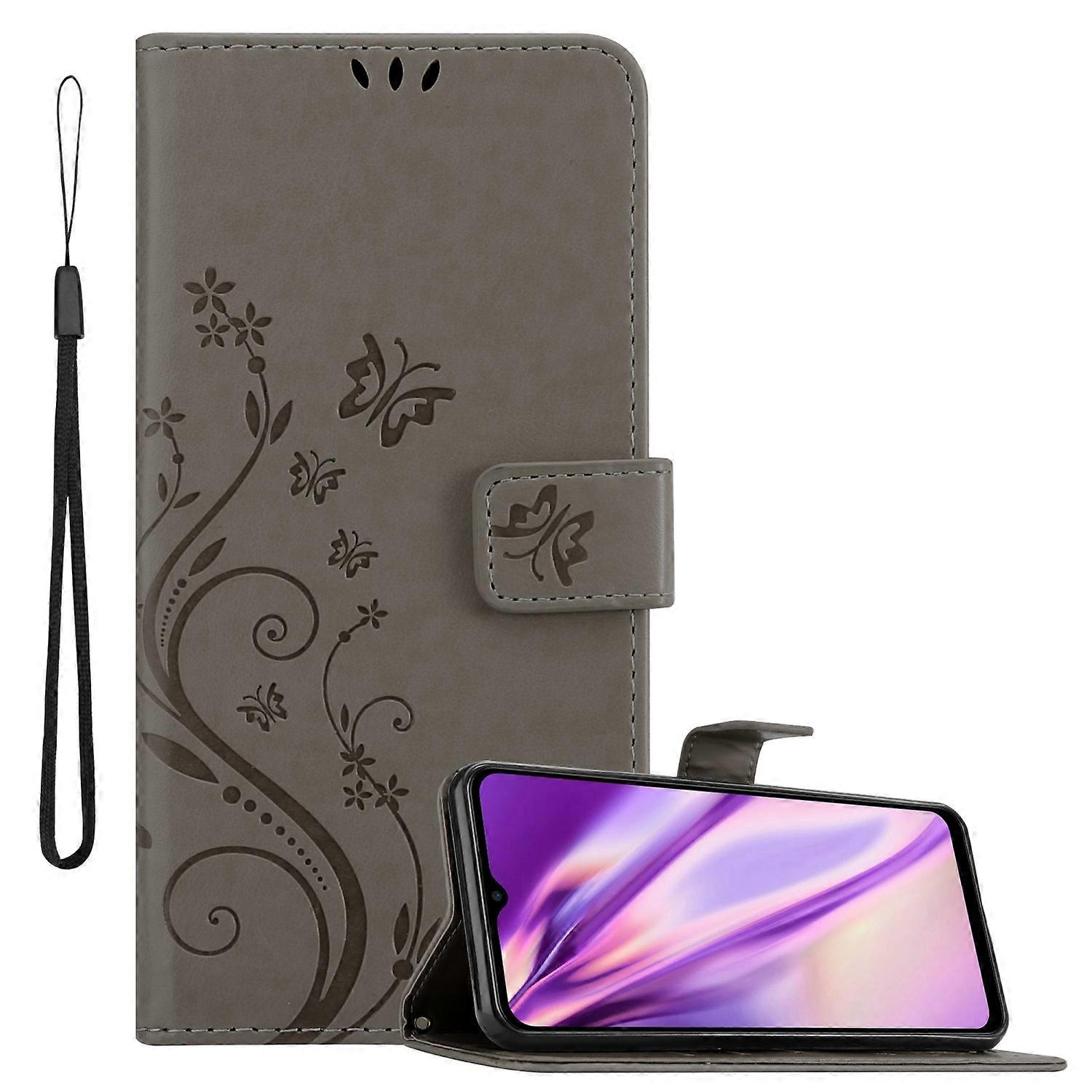 Samsung Galaxy M23 5G Protective Case - with Floral Pattern and Card Slot
