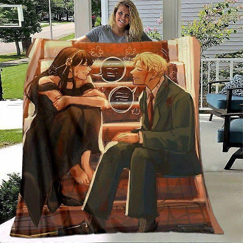 Vibrant AnimeInspired Flannel Blanket