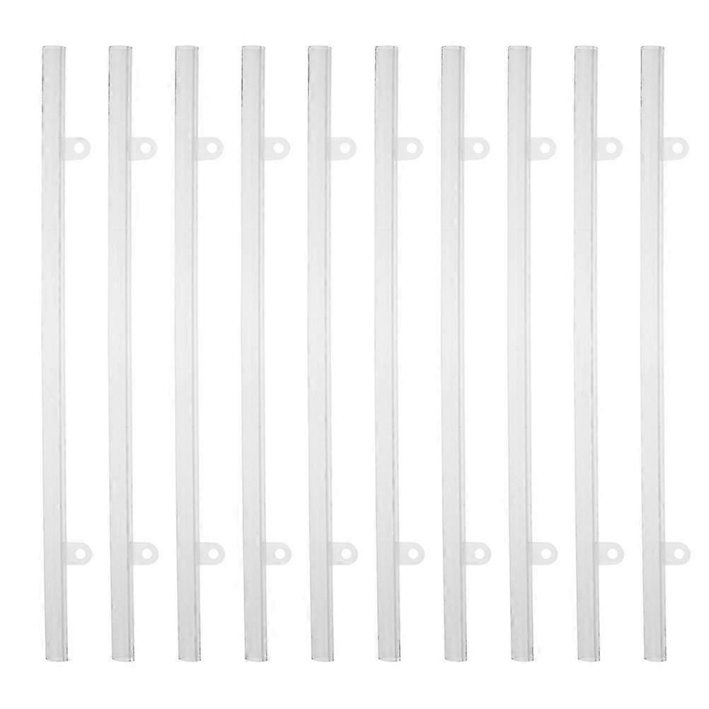 Poster Bar With Clips Pvc Material Rectangular Shape For Offices Classrooms Wall Displays 10Pcs