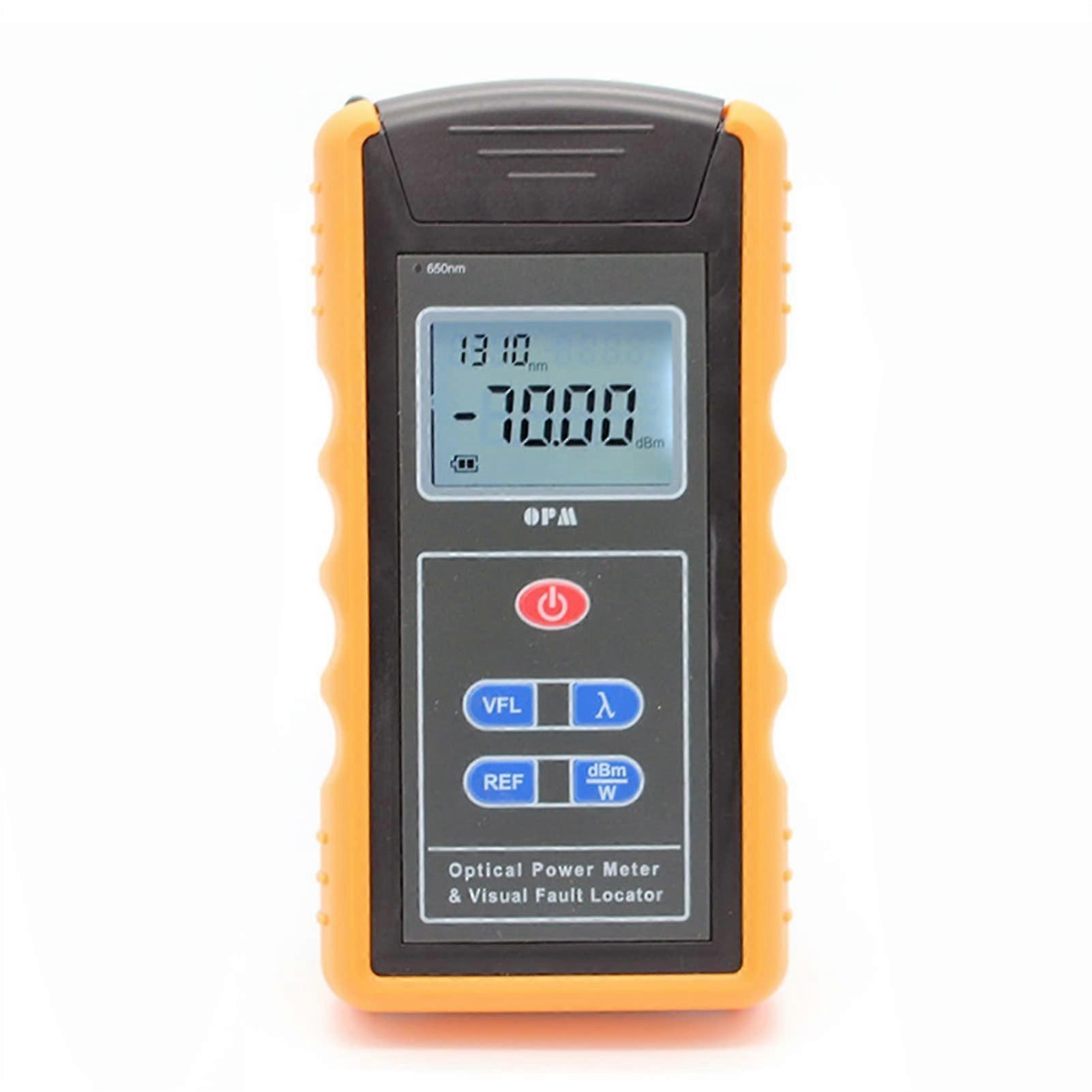 Optical Power Meter with Red Light Source, Handheld Fiber Optic Tester and 10km Visual Fault Locator