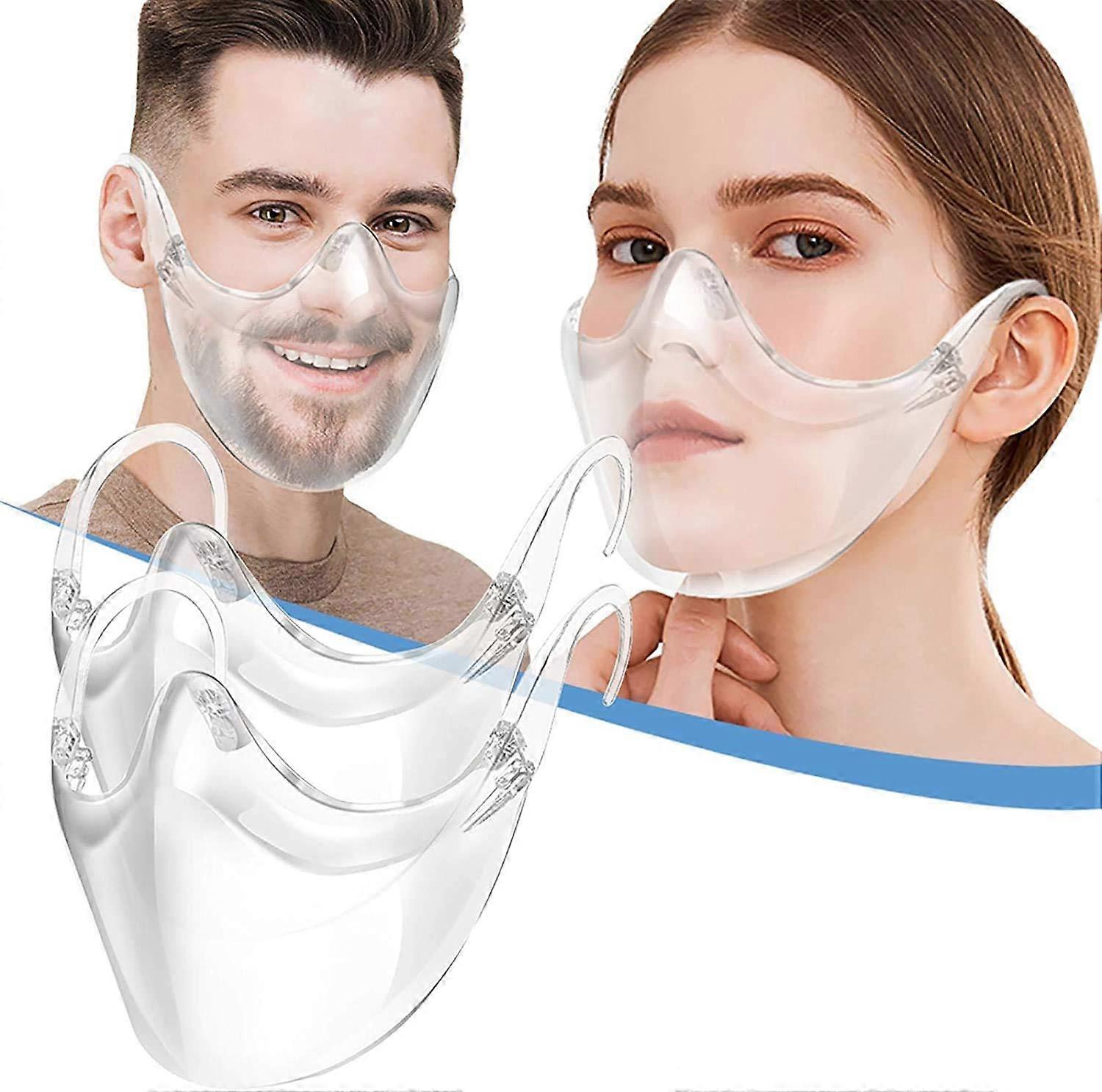 Clear Face Shield for Makeup Protection, Reusable Lightweight EasytoClean Transparent Plastic Mask