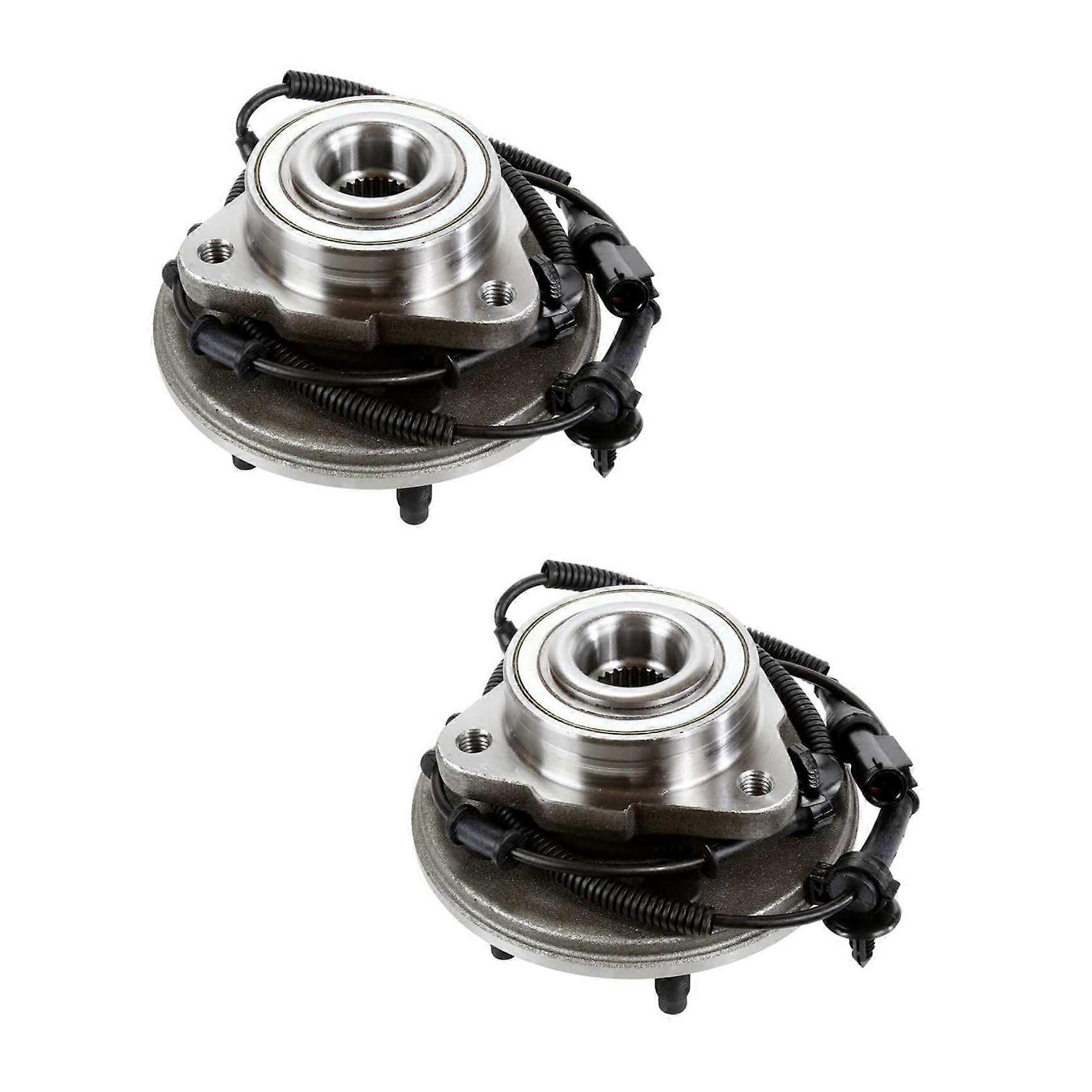 Front Wheel Hub Assembly with ABS Sensor HB615052, Fits Driver or Passenger Side, 2 Set