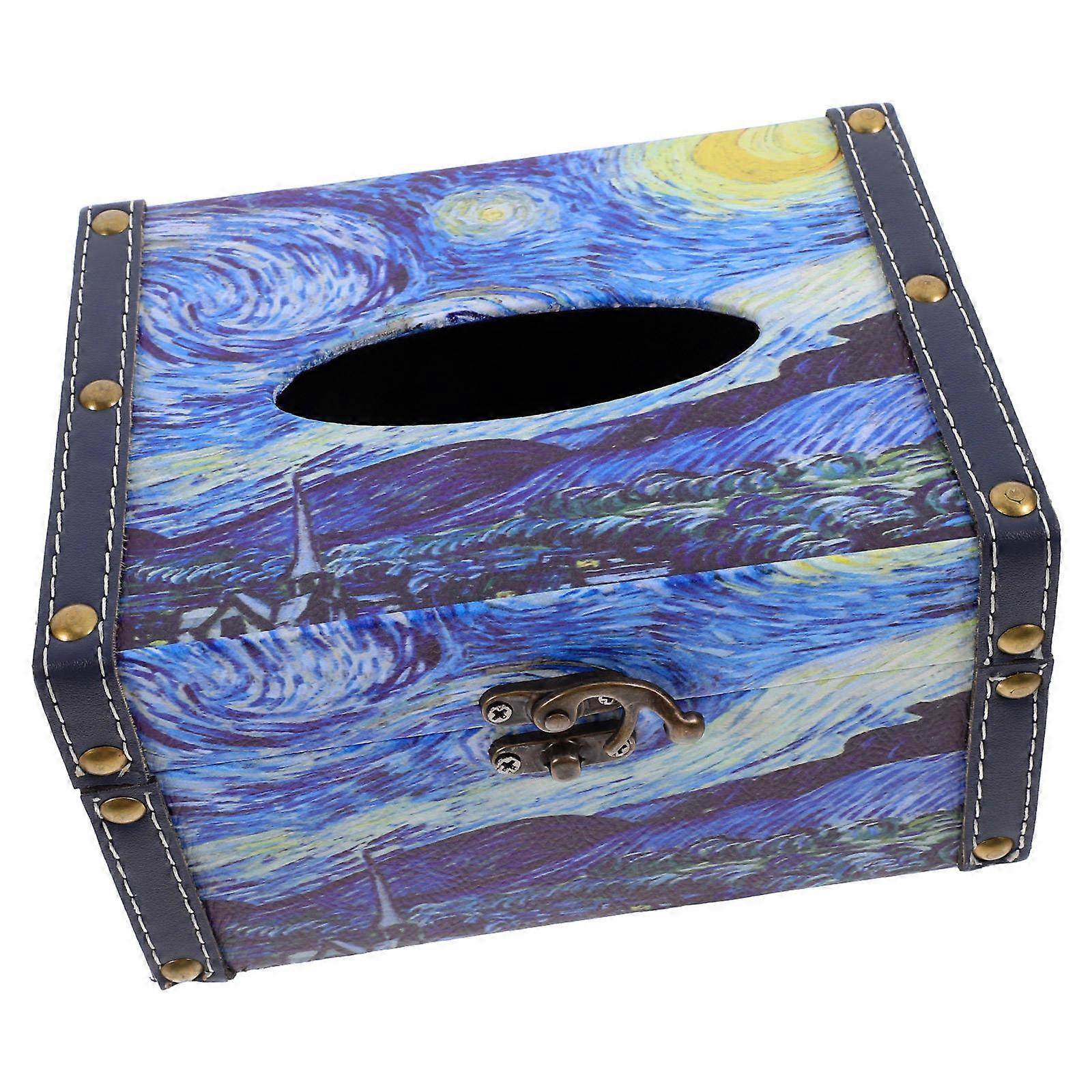 Tissue Dispenser Bathroom Napkin Holder for Storage 2Pcs Set