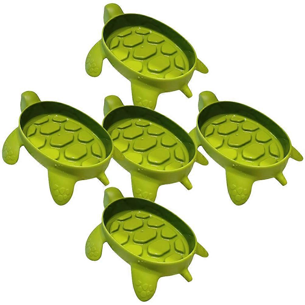 Turtle Soap Holder for Bathroom with 5Pcs Self-Draining Soap Dish Set